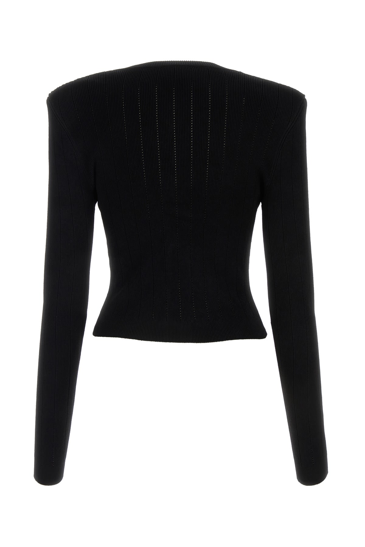 Shop Balmain Maglia In Noir