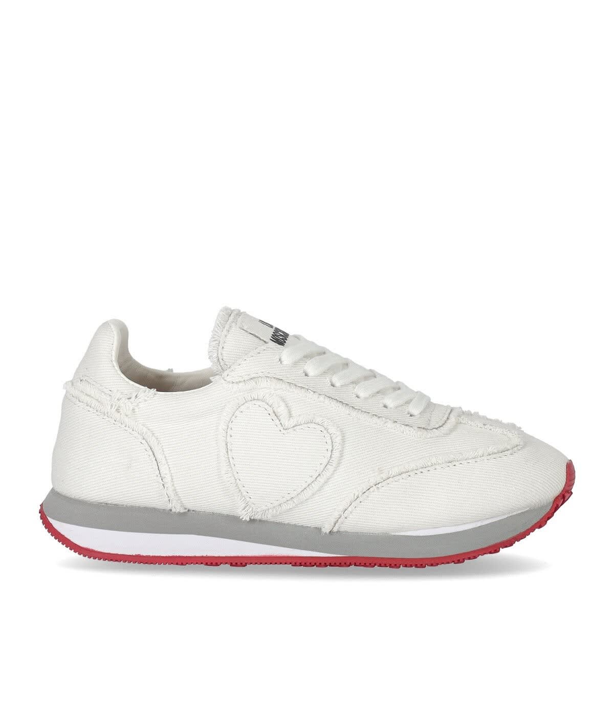 Love Moschino White Canvas Sneaker