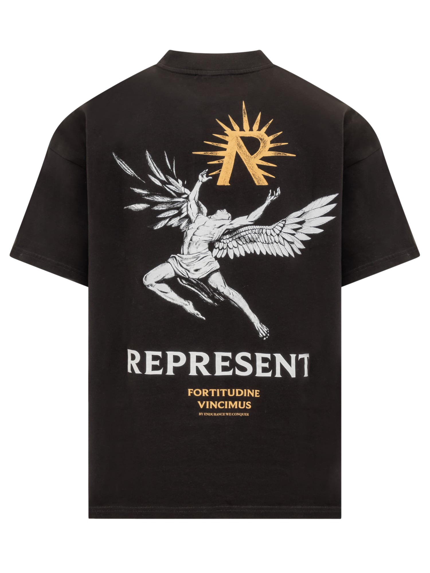 Shop Represent Icarus T-shirt In Jet Black
