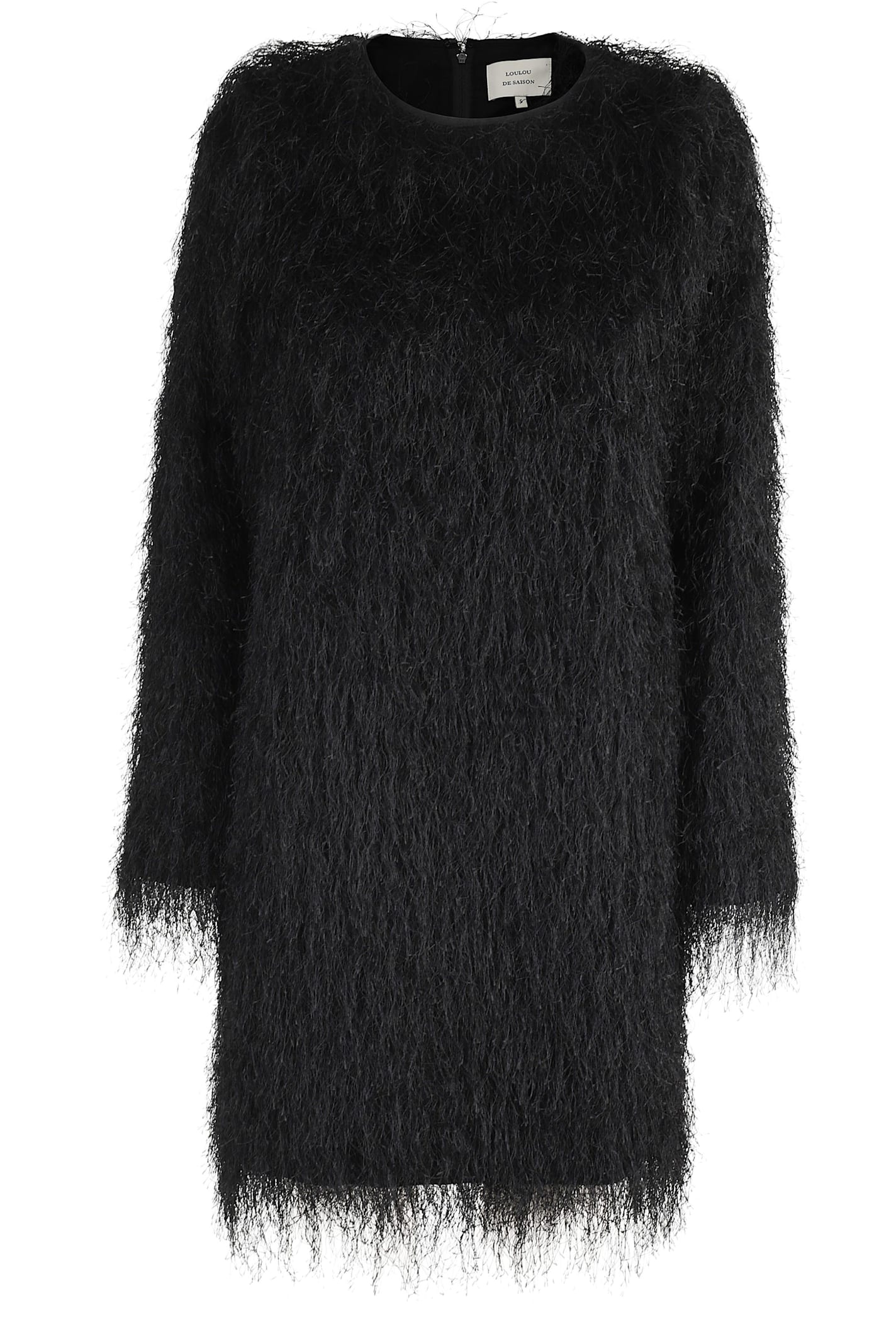 Loulou Studio Tina Longsleeve Mini Dress In Black
