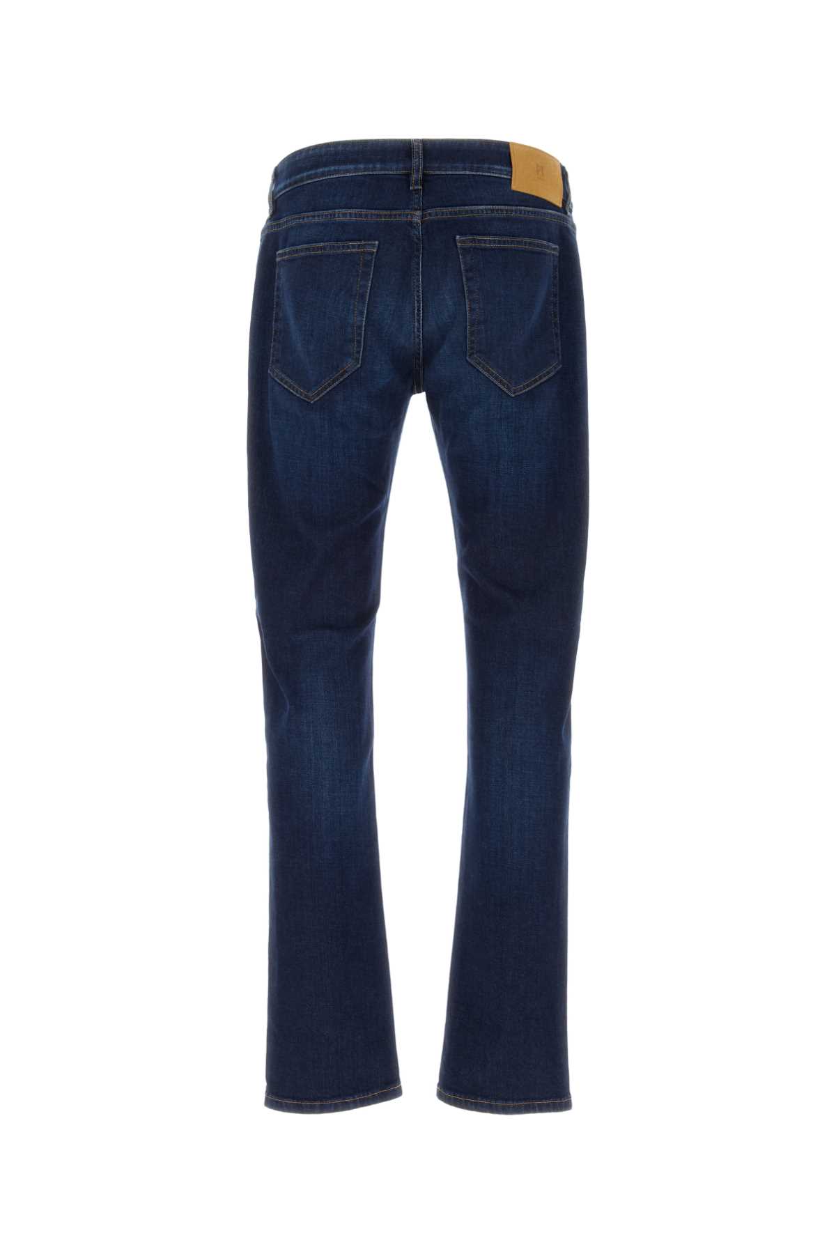 Shop Pt Torino Stretch Denim Swing Jeans In Blu