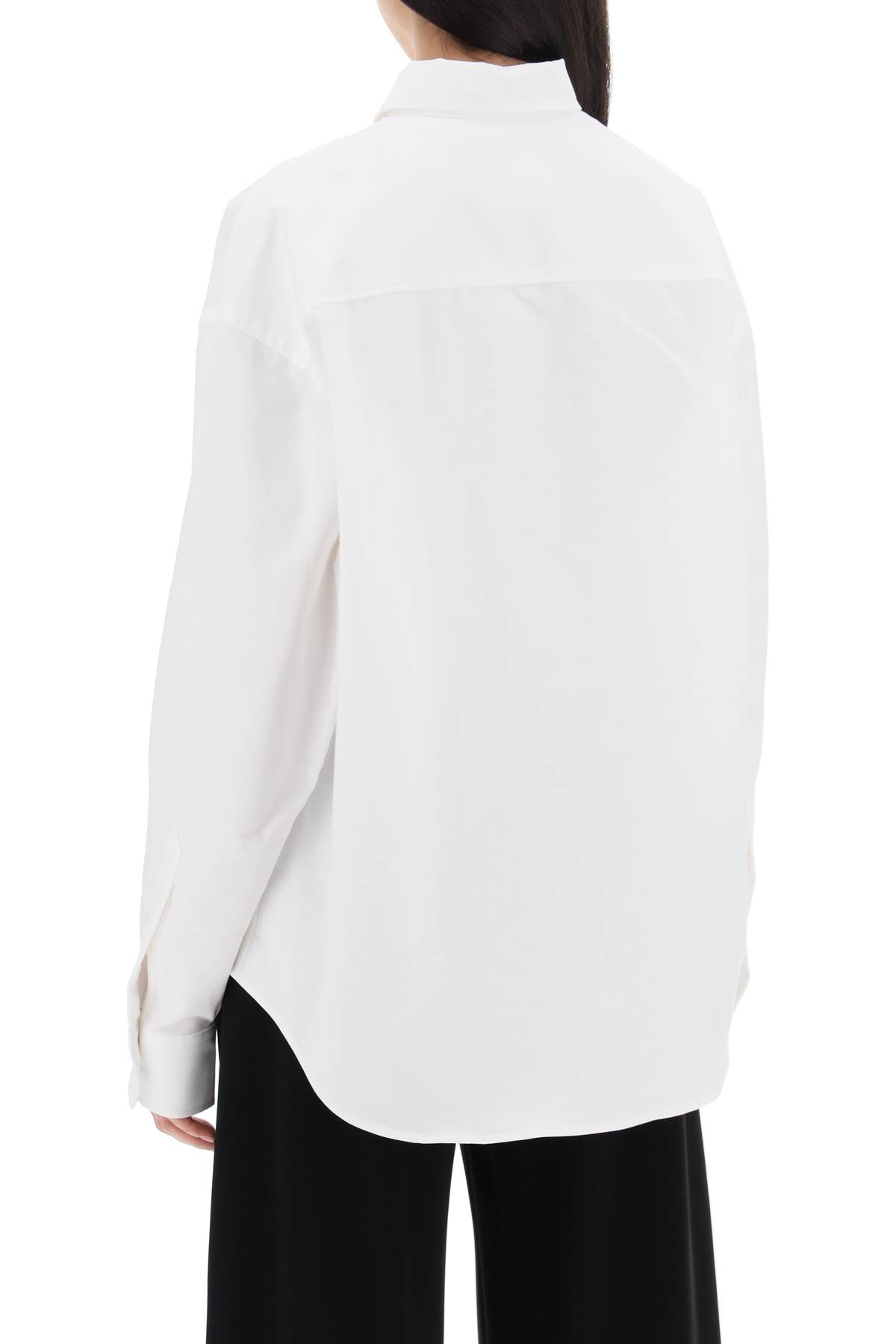 Shop Ami Alexandre Mattiussi Ami De Coeur Boxy Shirt In Blanc Naturel (white)