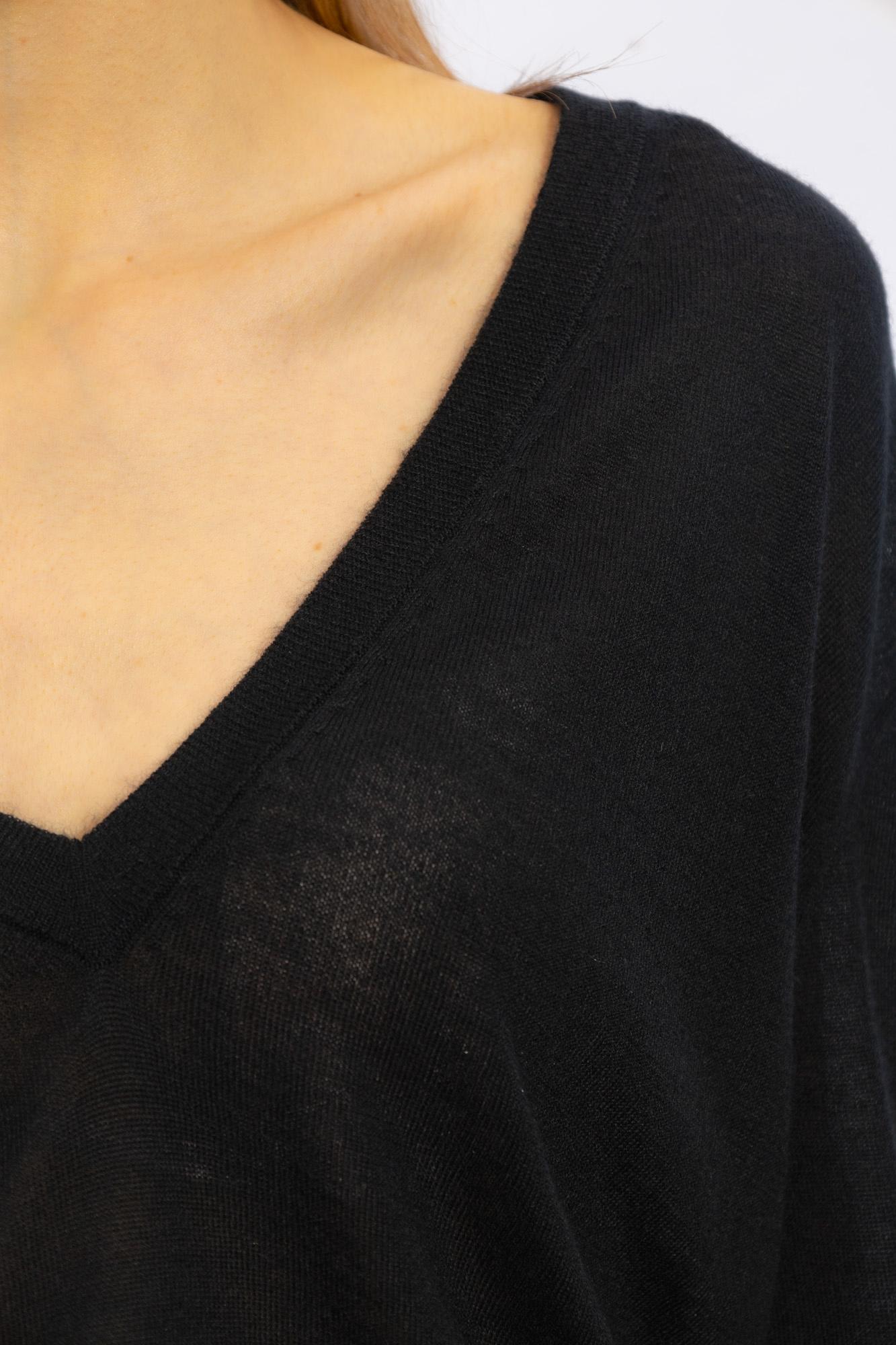 Jil Sander Cashmere Sweater In Black