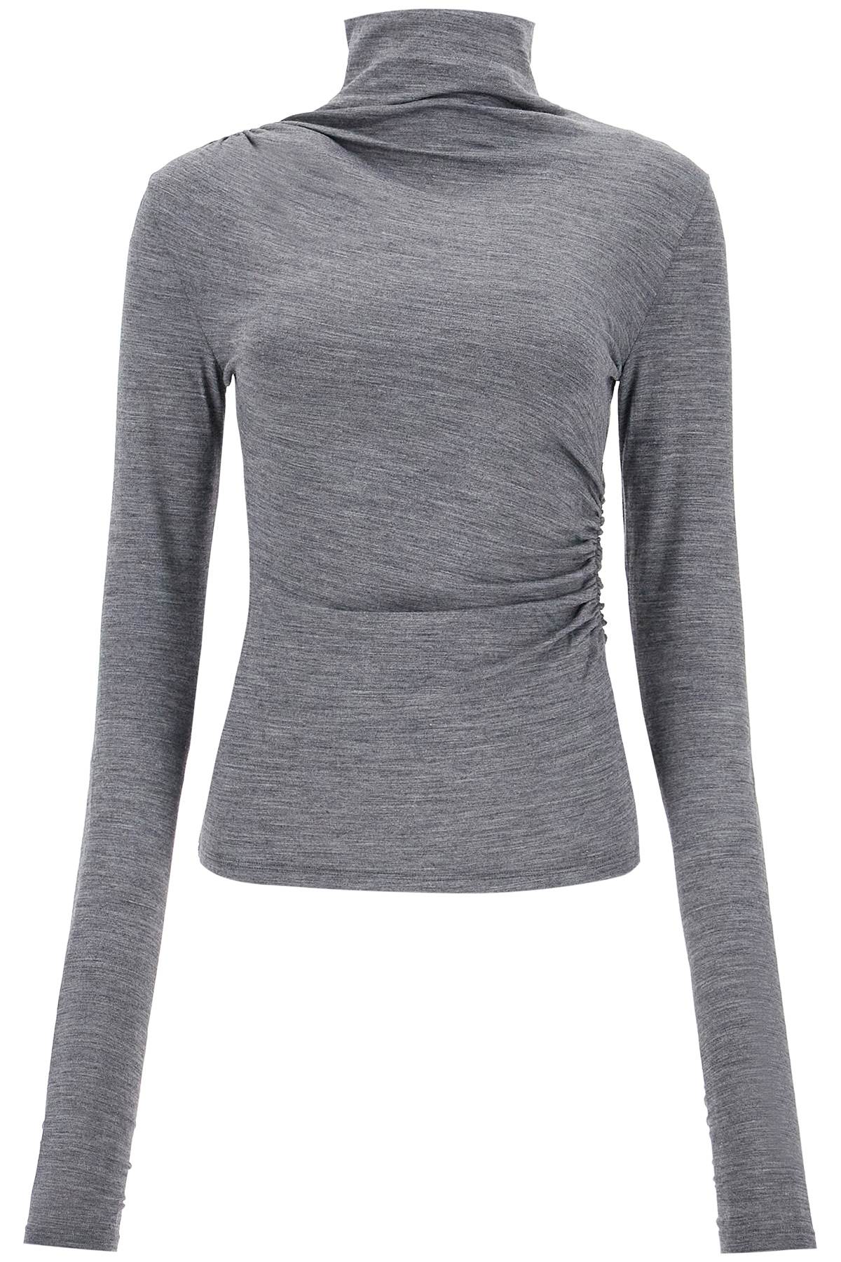 Shop The Andamane Oleandra Jersey Top In Grey Melange (grey)