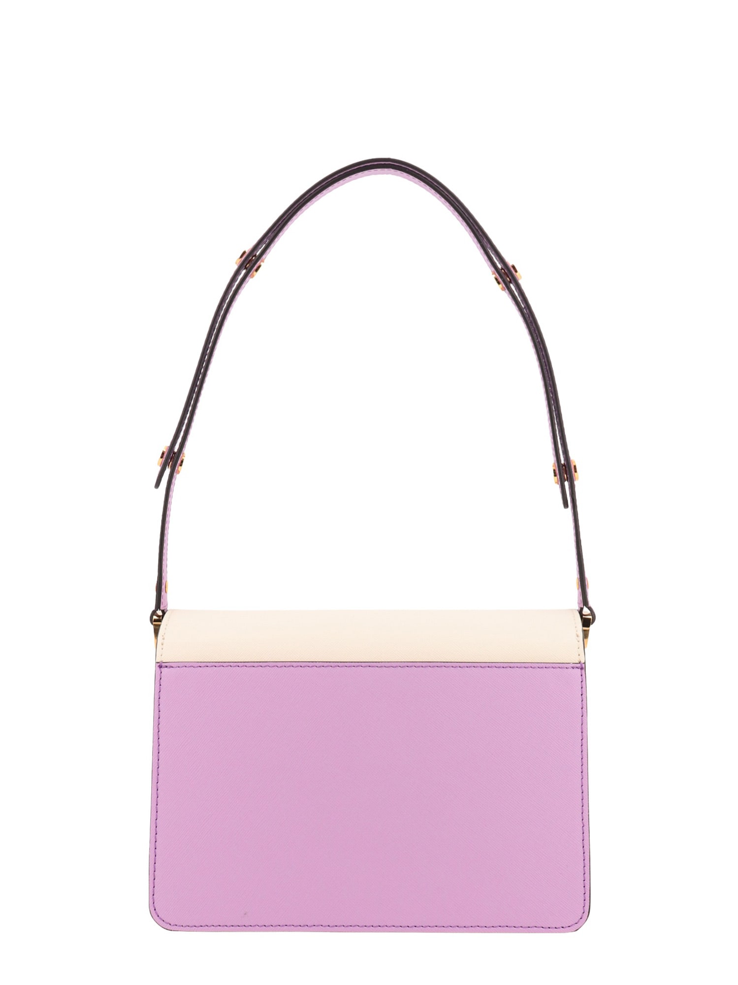 Shop Marni Trunk Bag Shoulder Bag In Purple