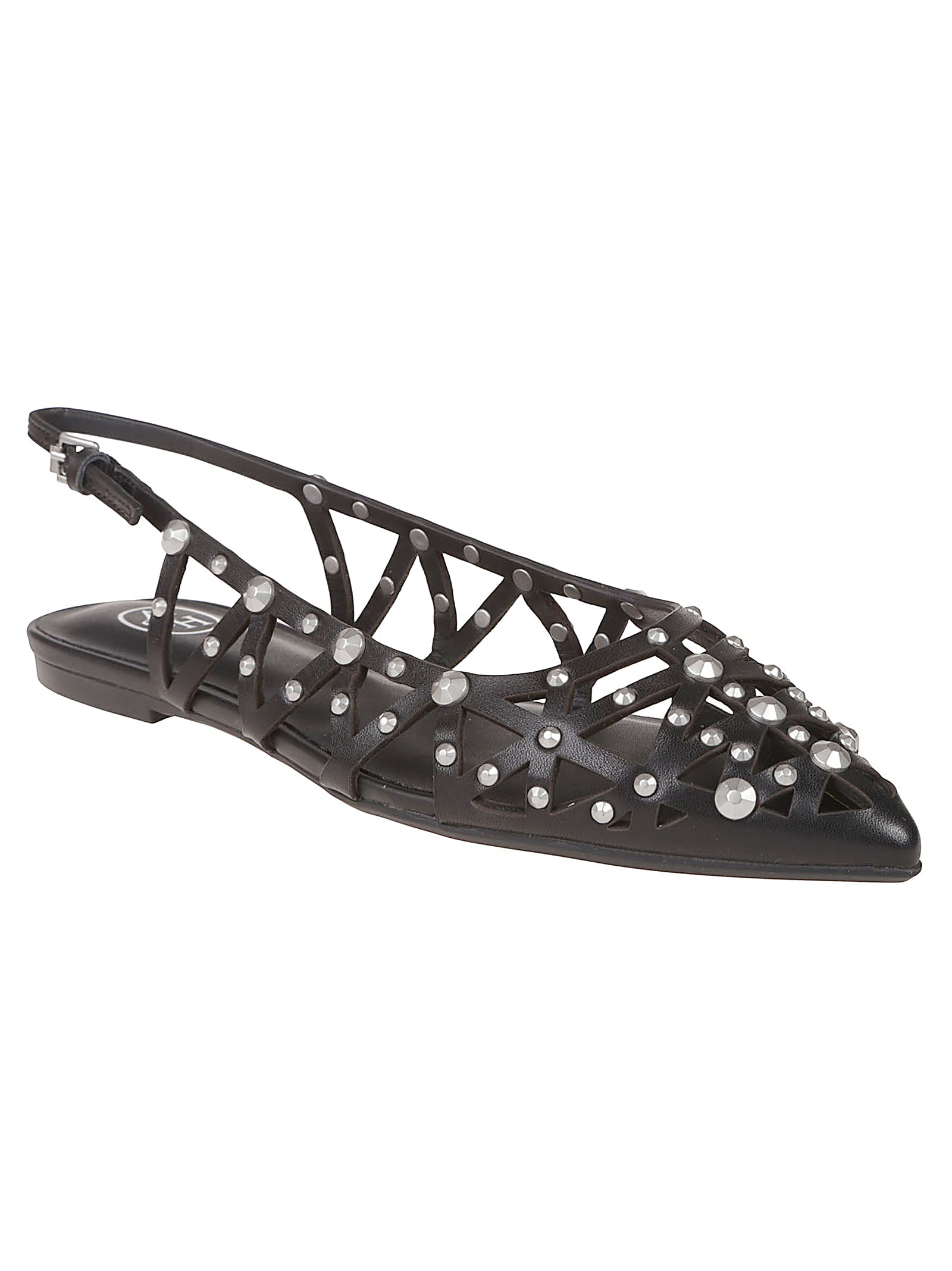 Ash Bazaar Slingback Stud Embellsished Sandals