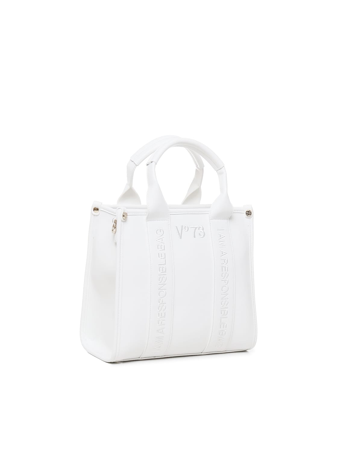 Shop V73 Shopping Bag Echo 73 In White