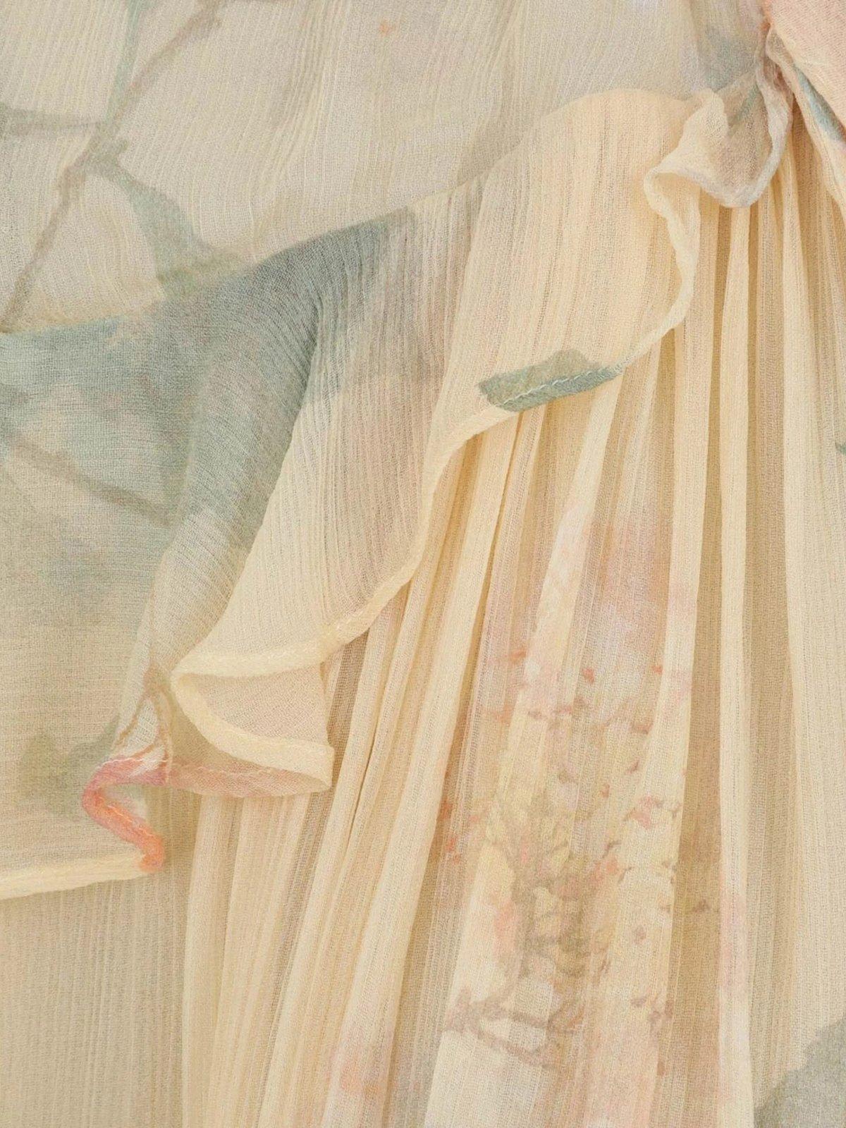 ZIMMERMANN FLORAL RUFFLE BLOUSE