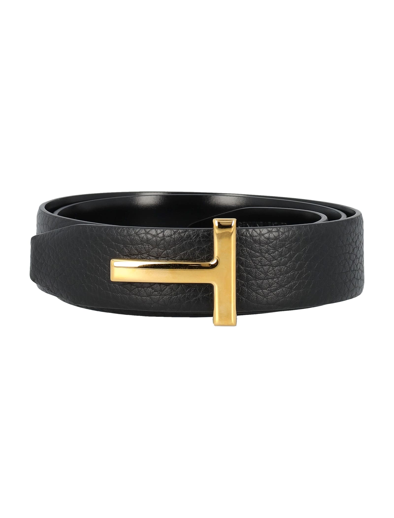 Shop Tom Ford T Reversible Belt In Leather