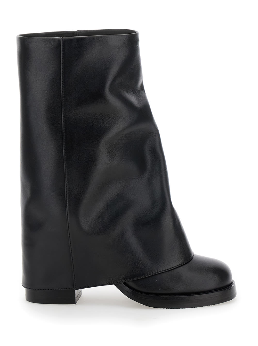 Paris Texas alexandra Black Boots With Multilayered-design In Leather Woman