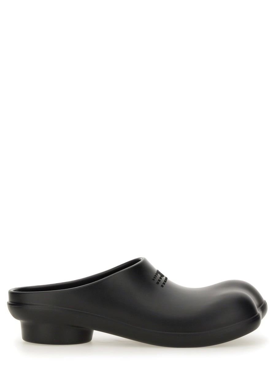 Shop Mm6 Maison Margiela Clogs Anatomic In Black