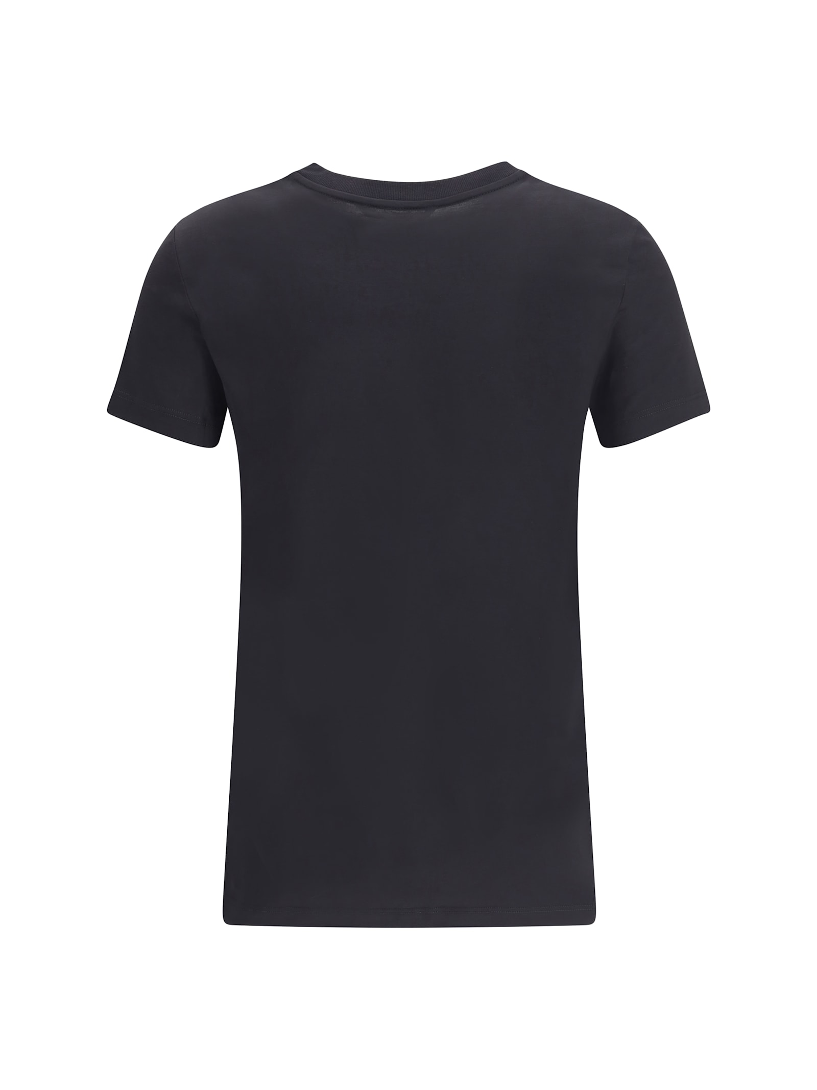 Max Mara Embroidered Monogram T-shirt In Black