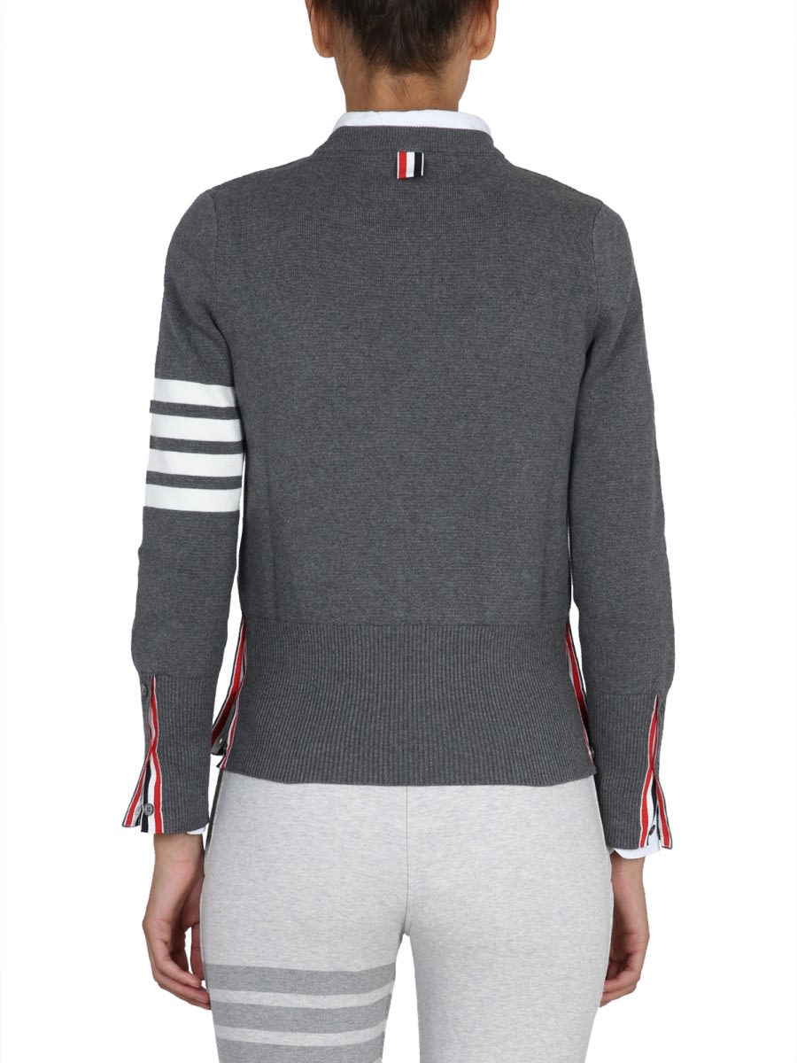 Thom Browne Crewneck Sweatshirt In Gray