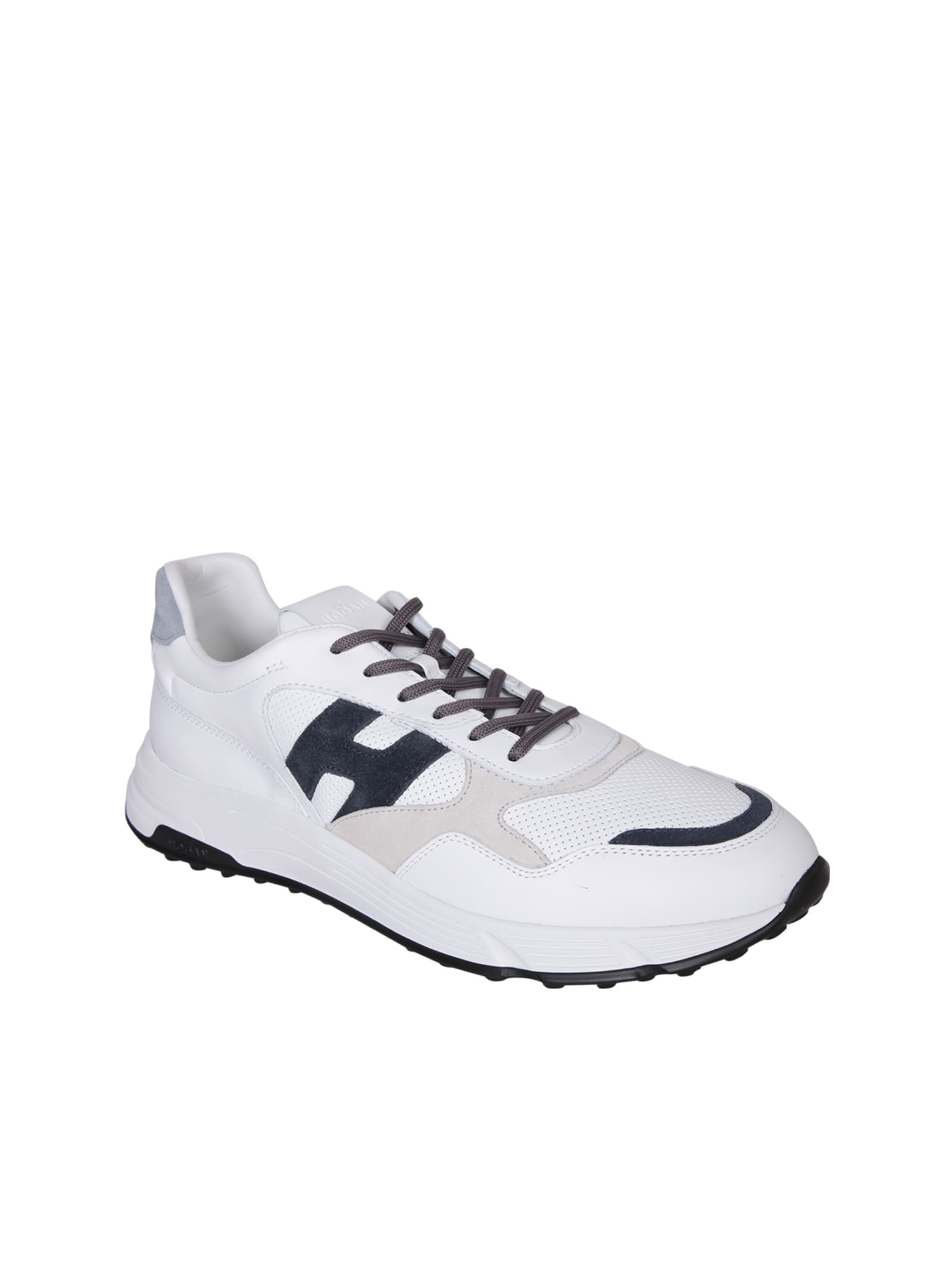 Shop Hogan Hyperlight White/blue Sneakers