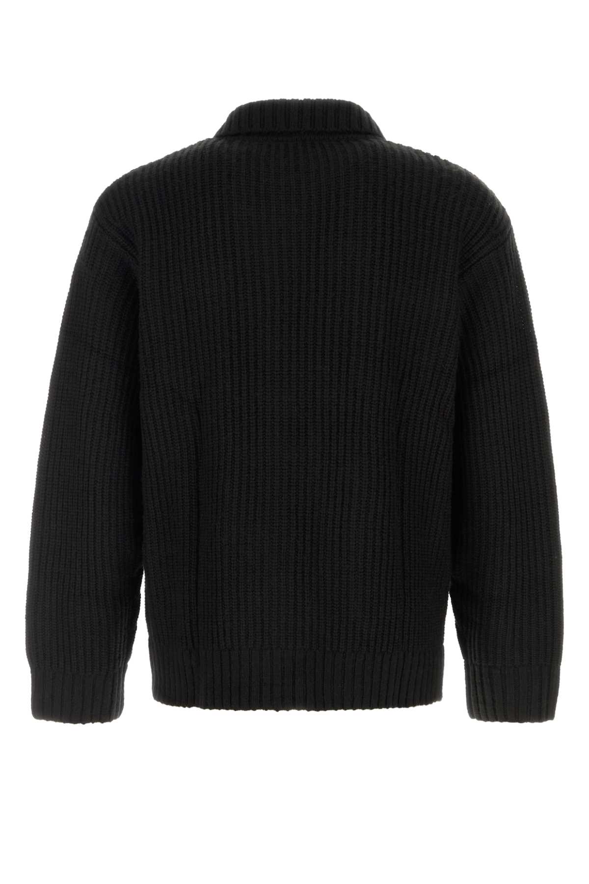 Carhartt Knit Jacket With Chest And Front Pockets In Black