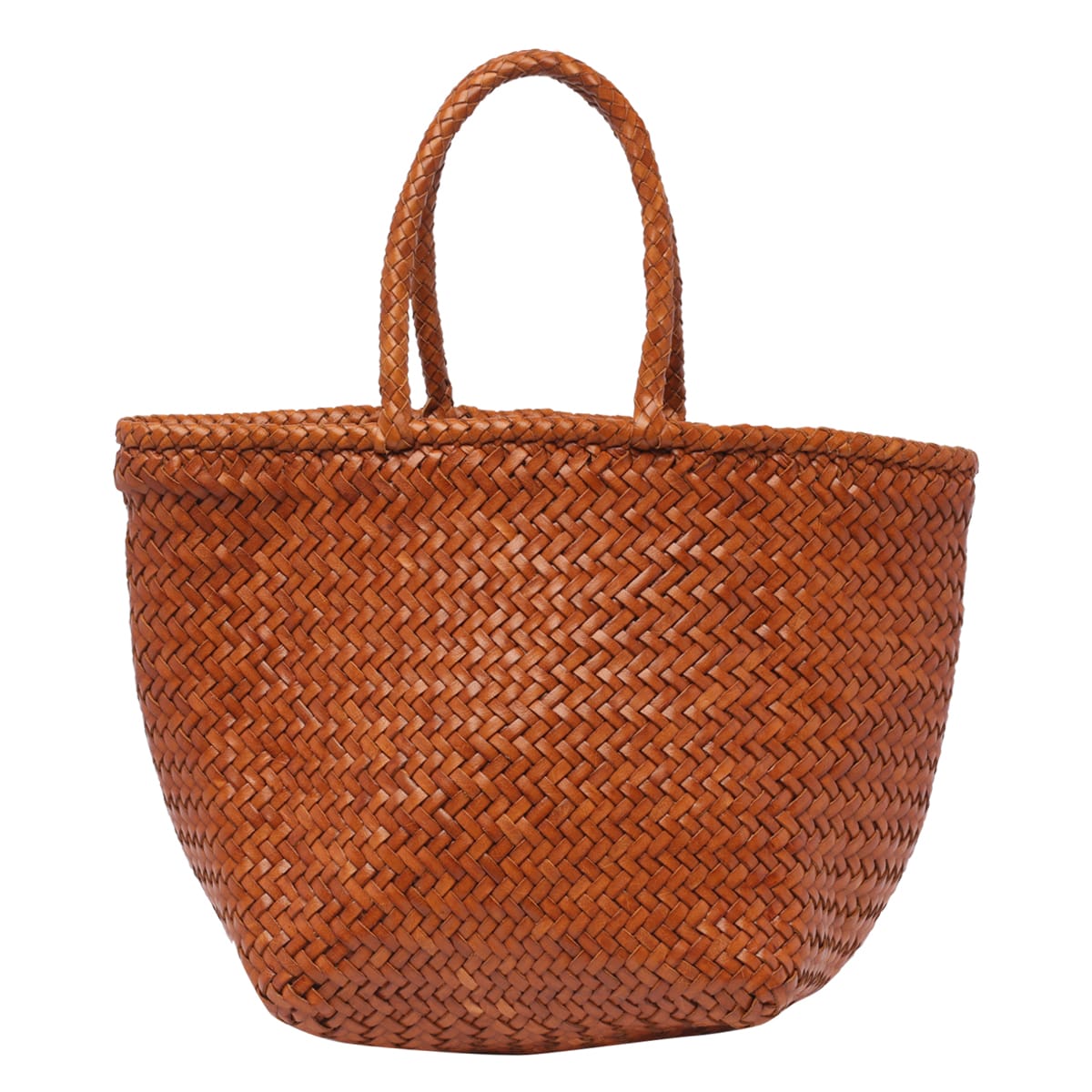 Dragon Diffusion Small Grace Basket Bag In Brown