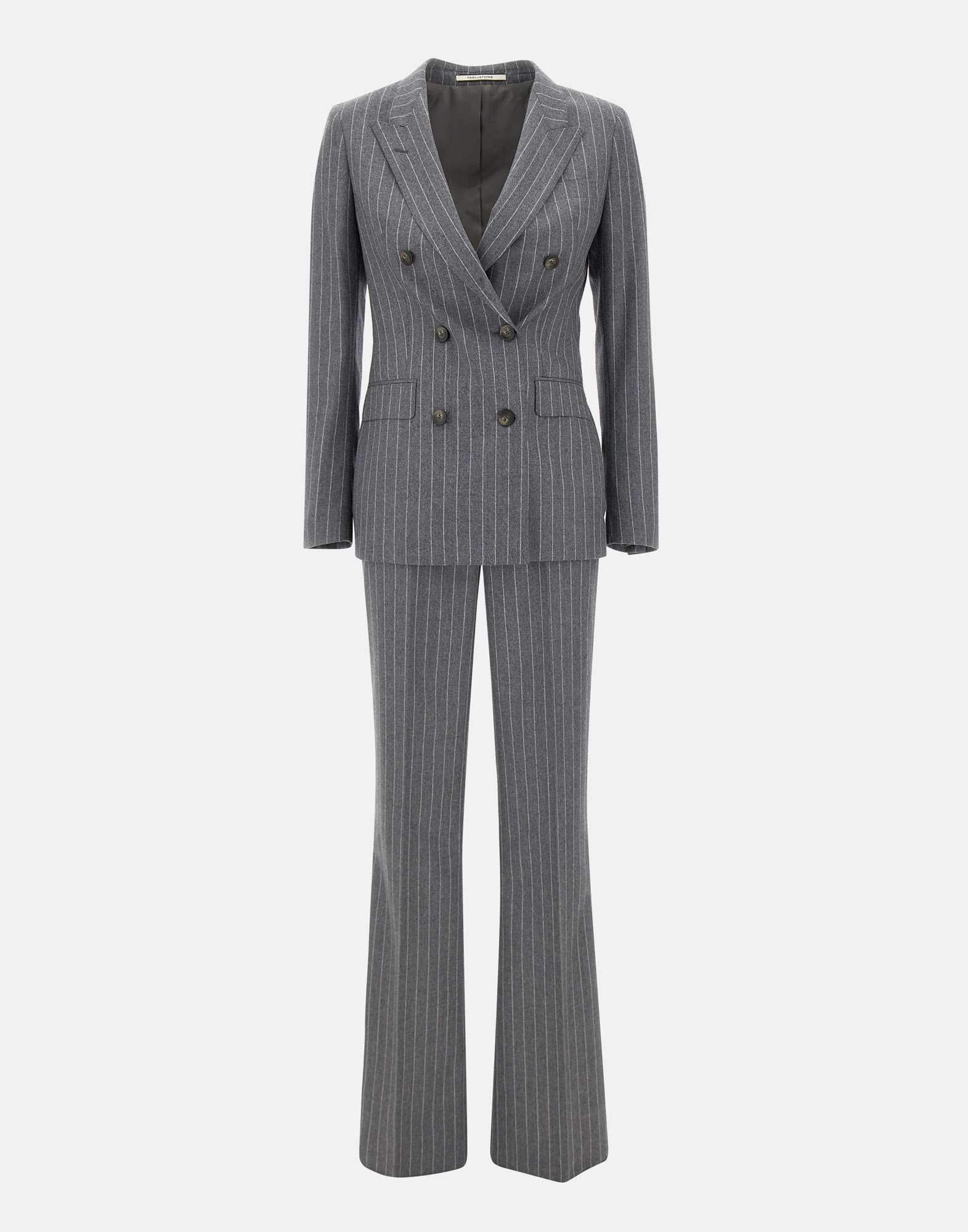 Shop Tagliatore Suit In Grigio Chiaro