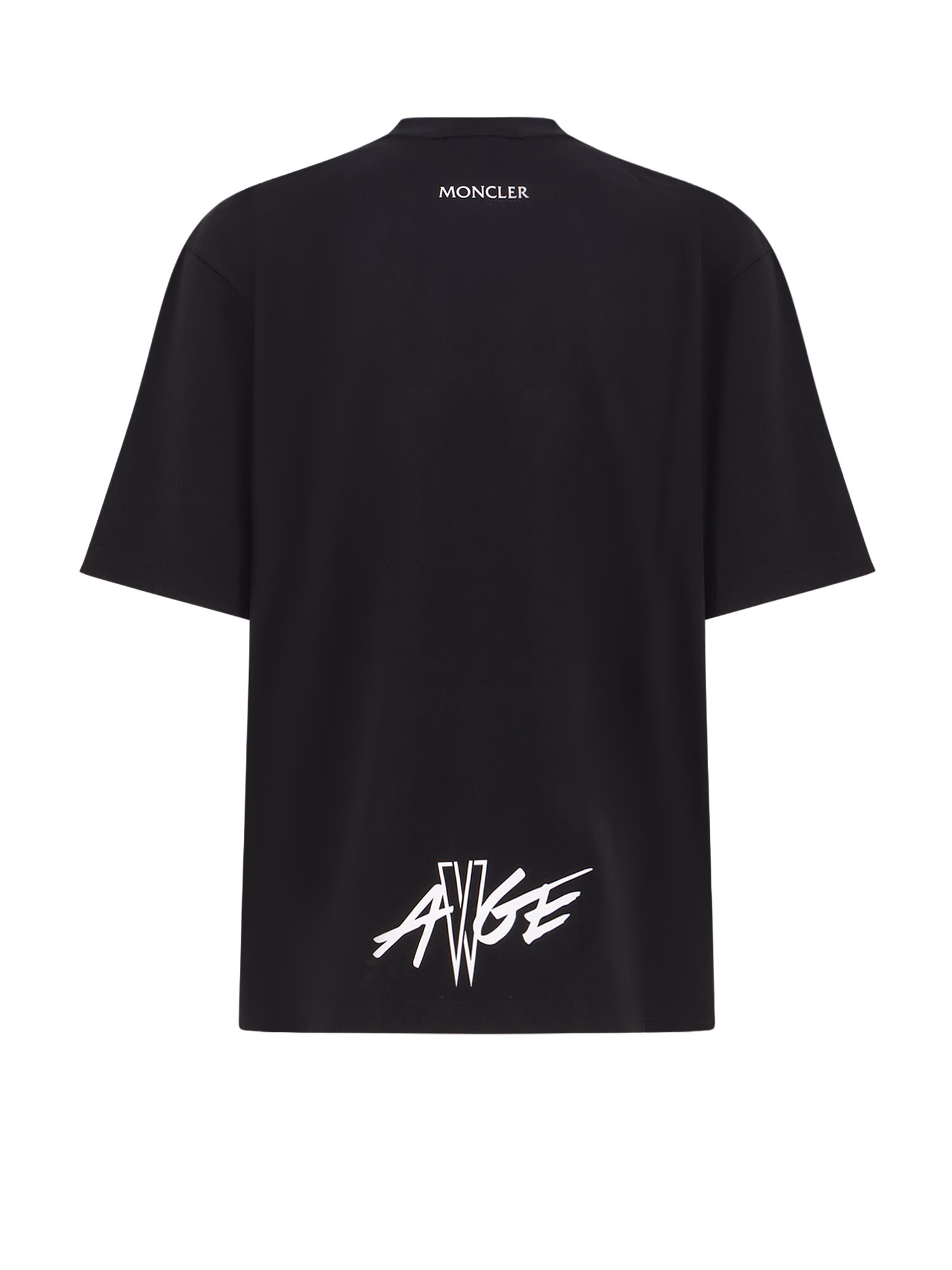 Moncler Genius Asap Rocky Capsule T-shirt In Lightweight Cotton Jersey In Black