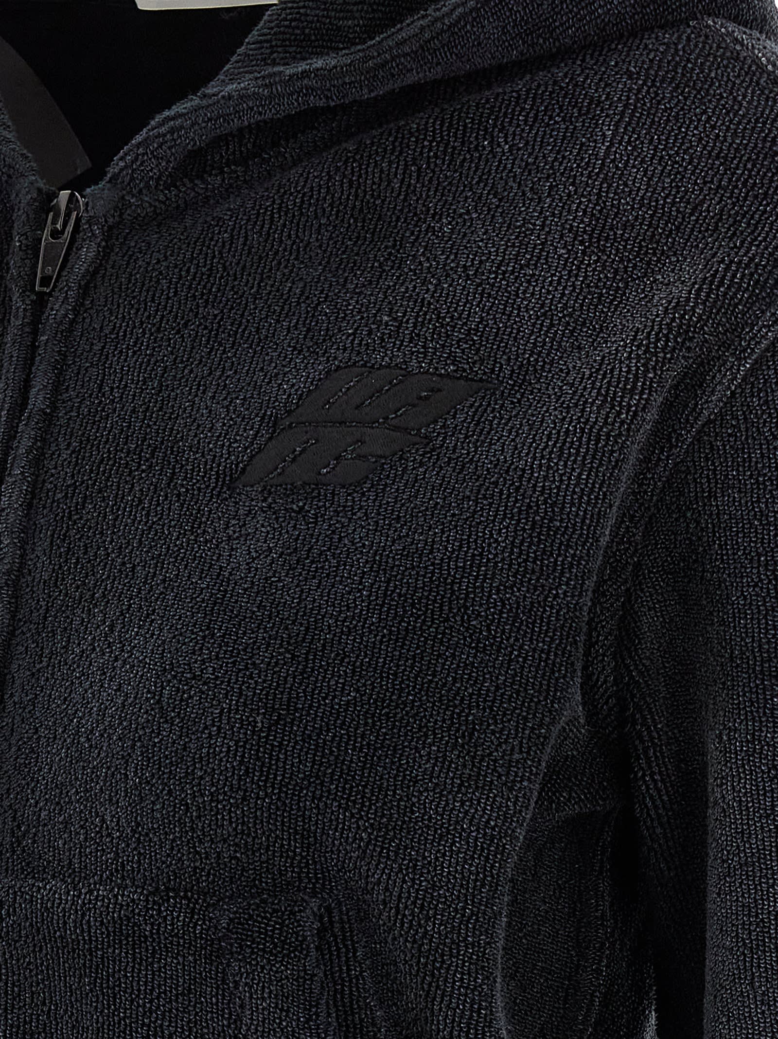 Alexander Wang T Terry Hoodie In Black
