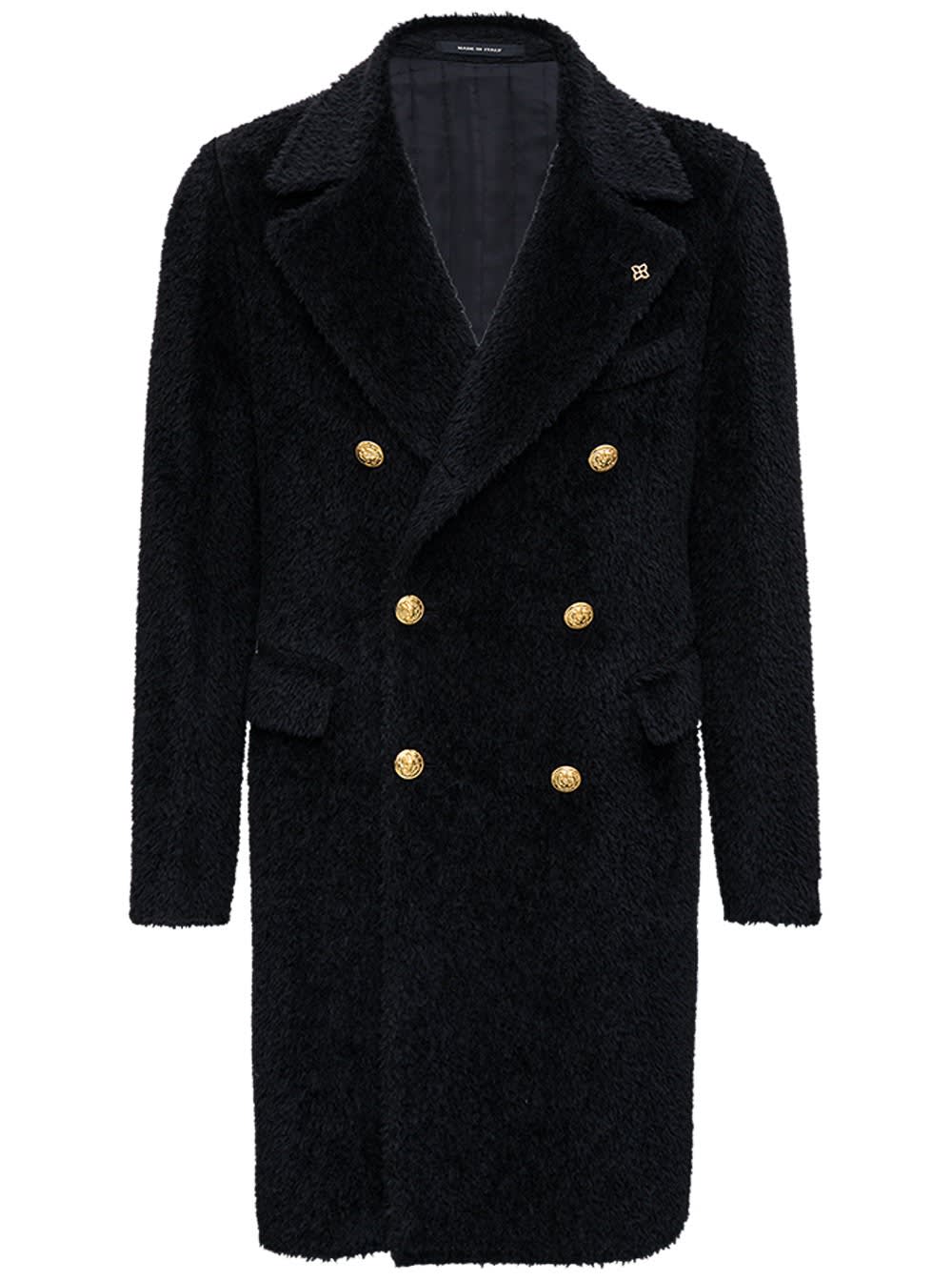 Tagliatore Double-breasted Wool Teddy Coat