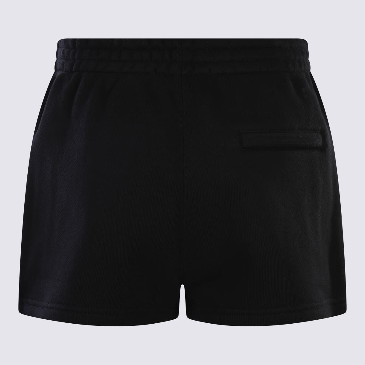 Shop Alexander Wang Black Cotton Stretch Shorts