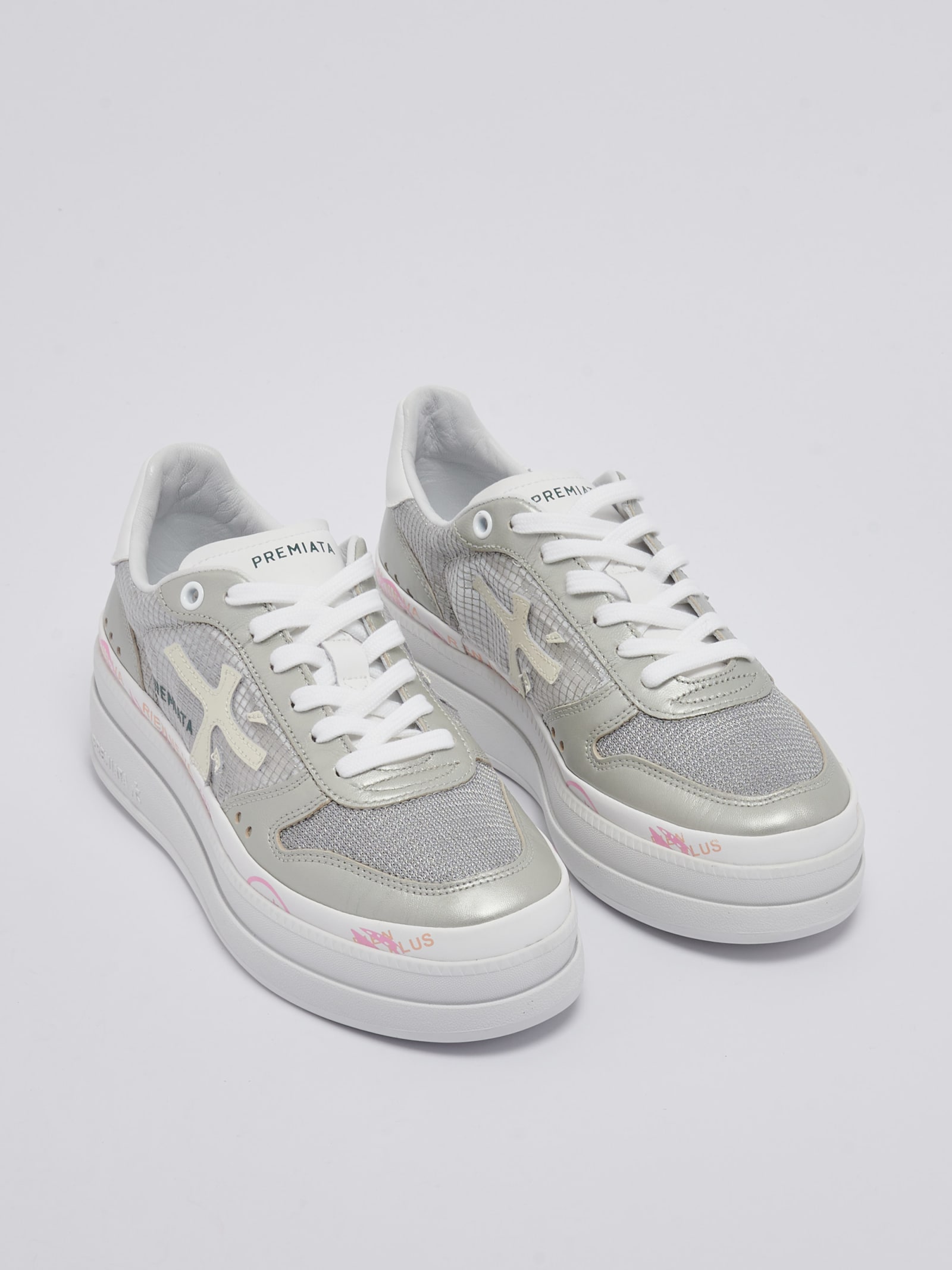 Shop Premiata Micol Sneaker In Silver