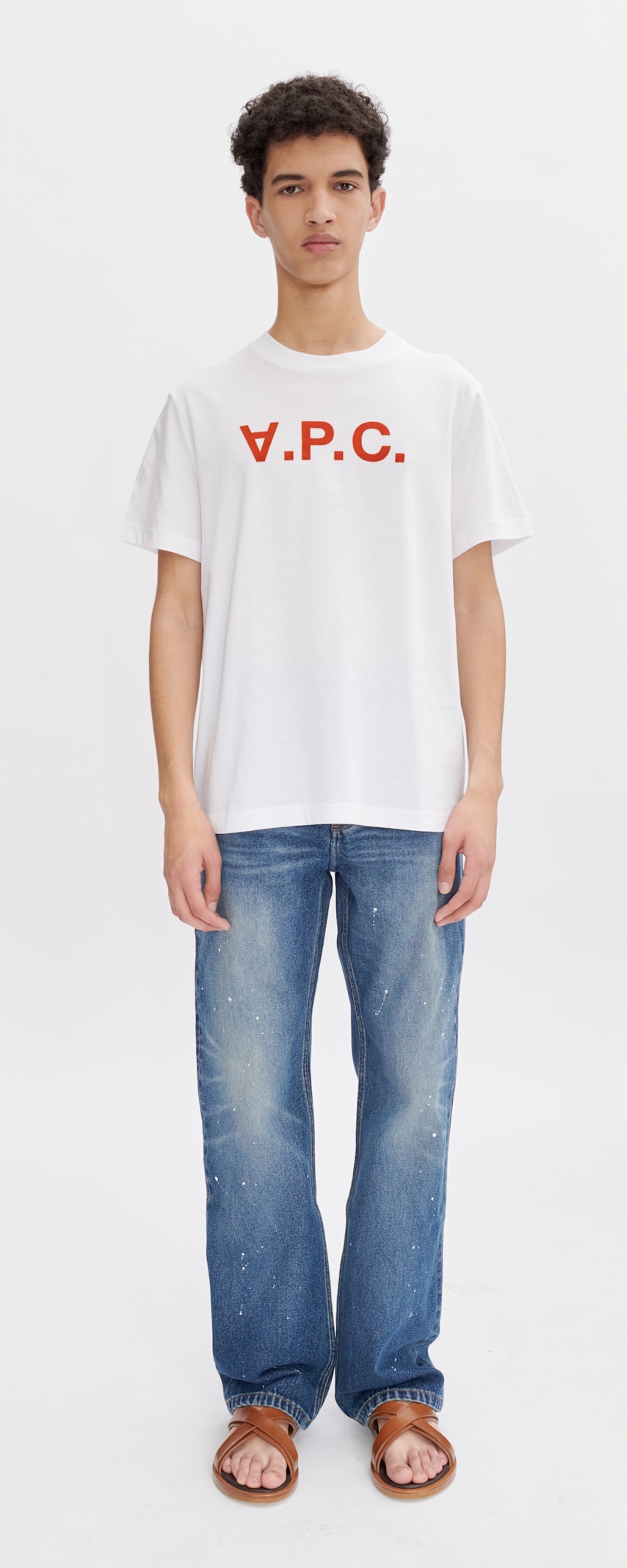 Apc T-shirt Standard Grand Vpc In Ilm Blanc Terracotta