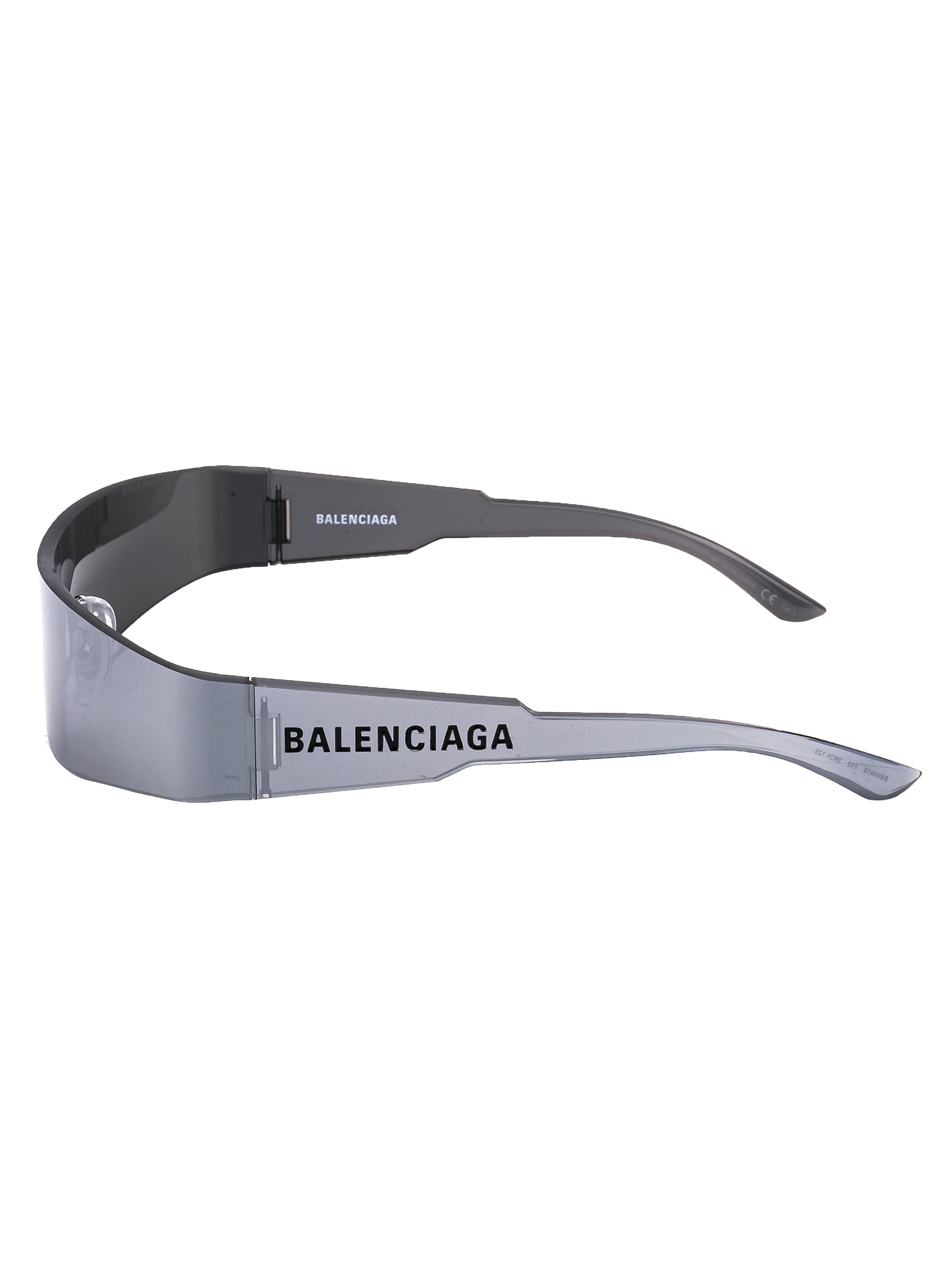 Shop Balenciaga Bb0041s Sunglasses In 002 Silver Silver Silver