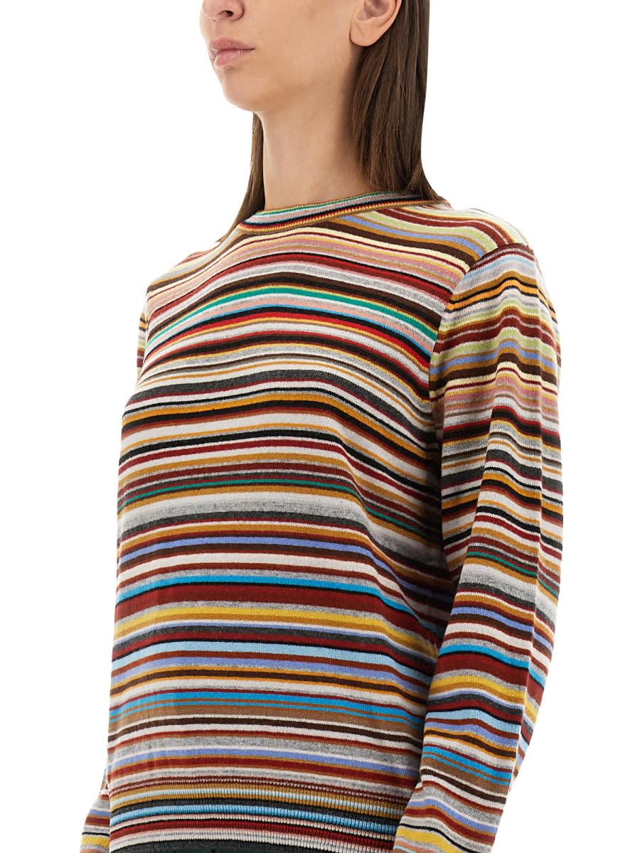 Shop Paul Smith Cashmere Sweater In Multicolour