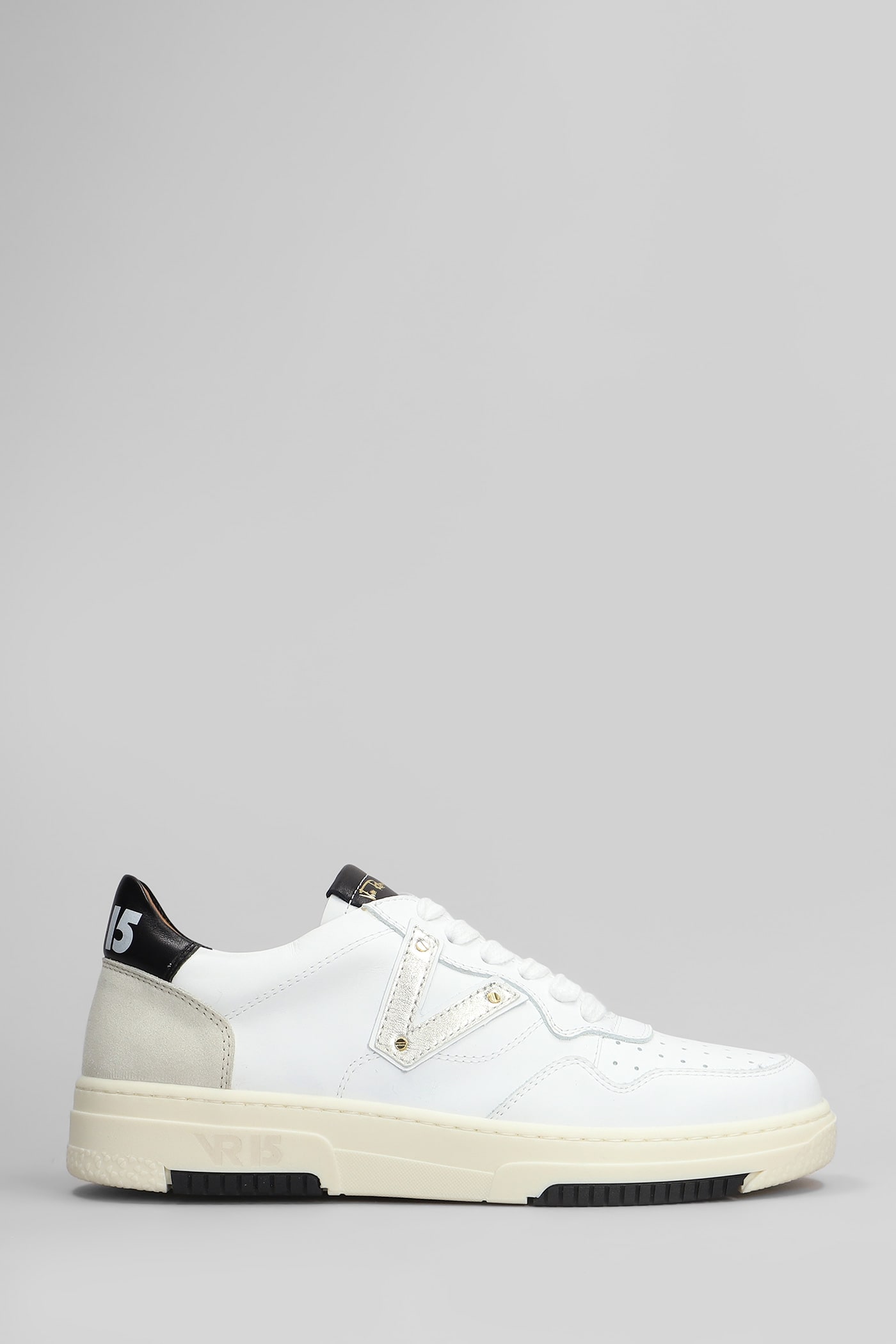 VIA ROMA 15 SNEAKERS IN WHITE LEATHER
