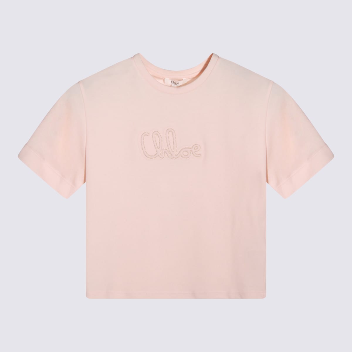 Chloé Pink Cotton T-shirt In Pink