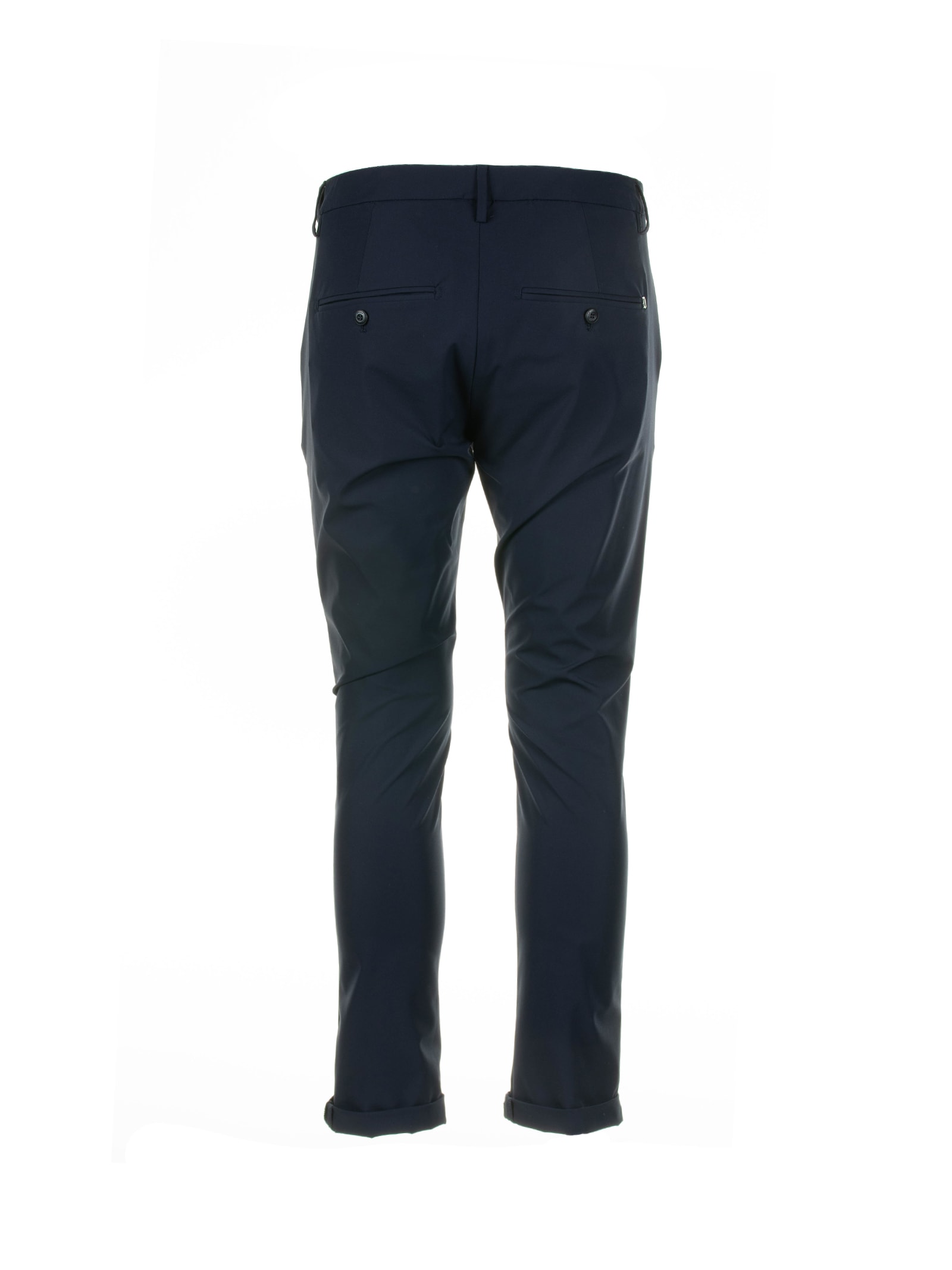 Shop Dondup Navy Blue Gaubert Trousers In Blu Navy