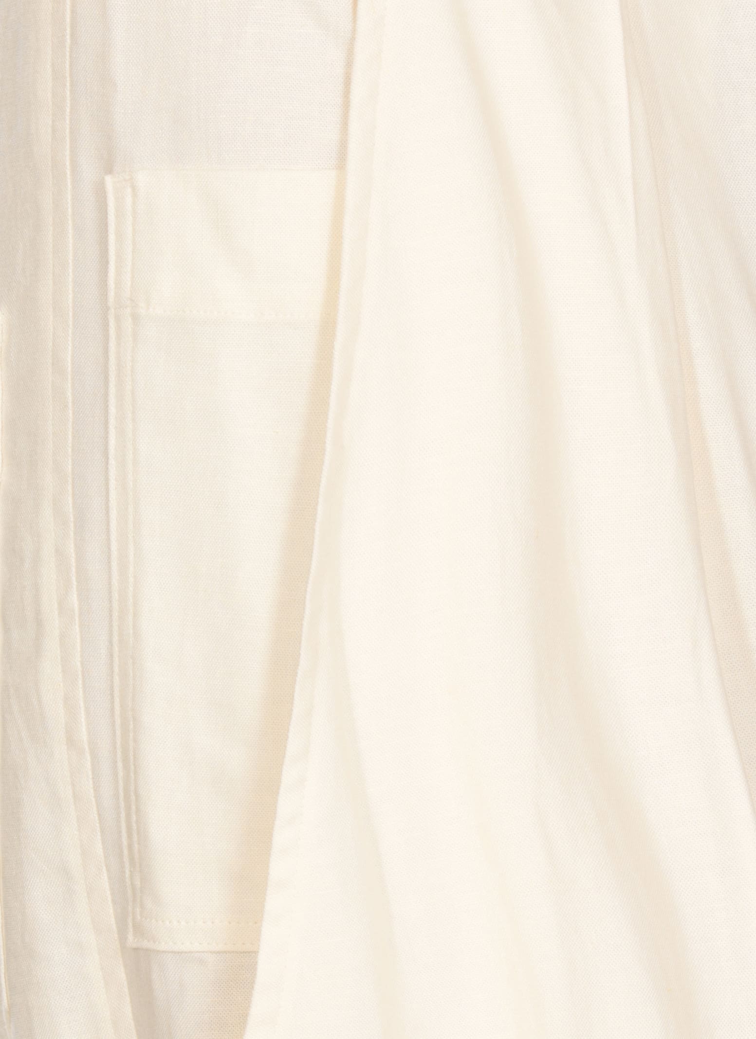 Y's High-waisted Linen Blend Pants In Neutral