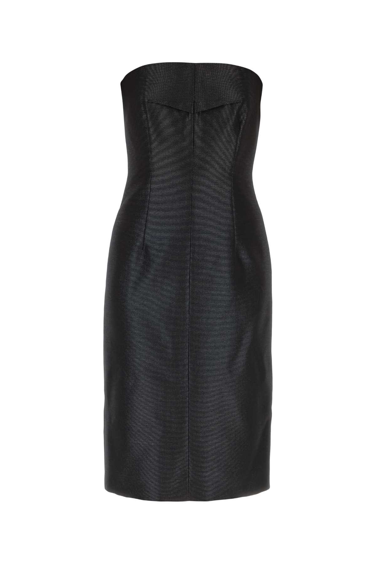 Shop Sportmax Black Twill Mallo Sheath Dress In Nero