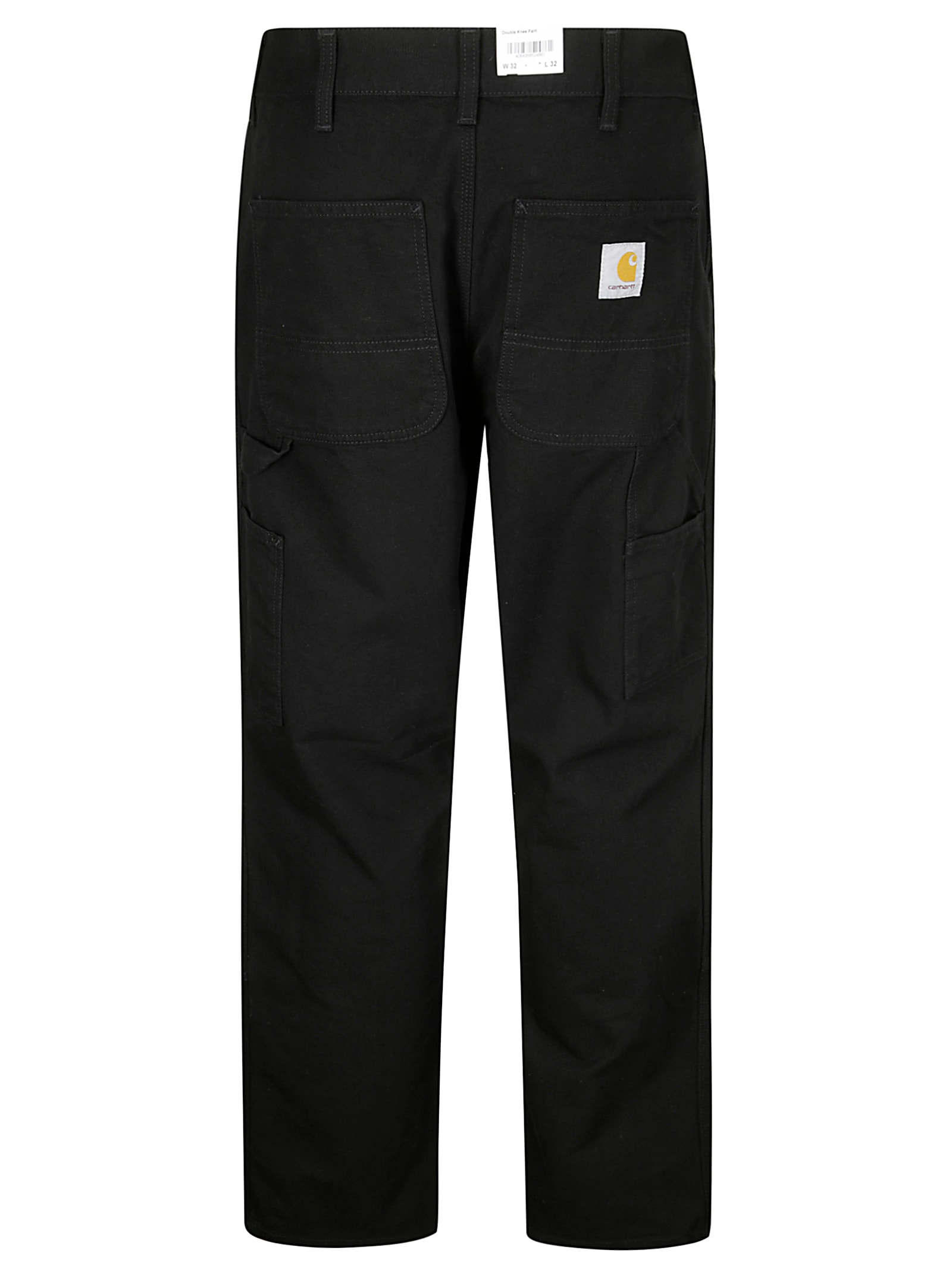 Shop Carhartt Double Knee Pant Dearborn In Black Rinsed