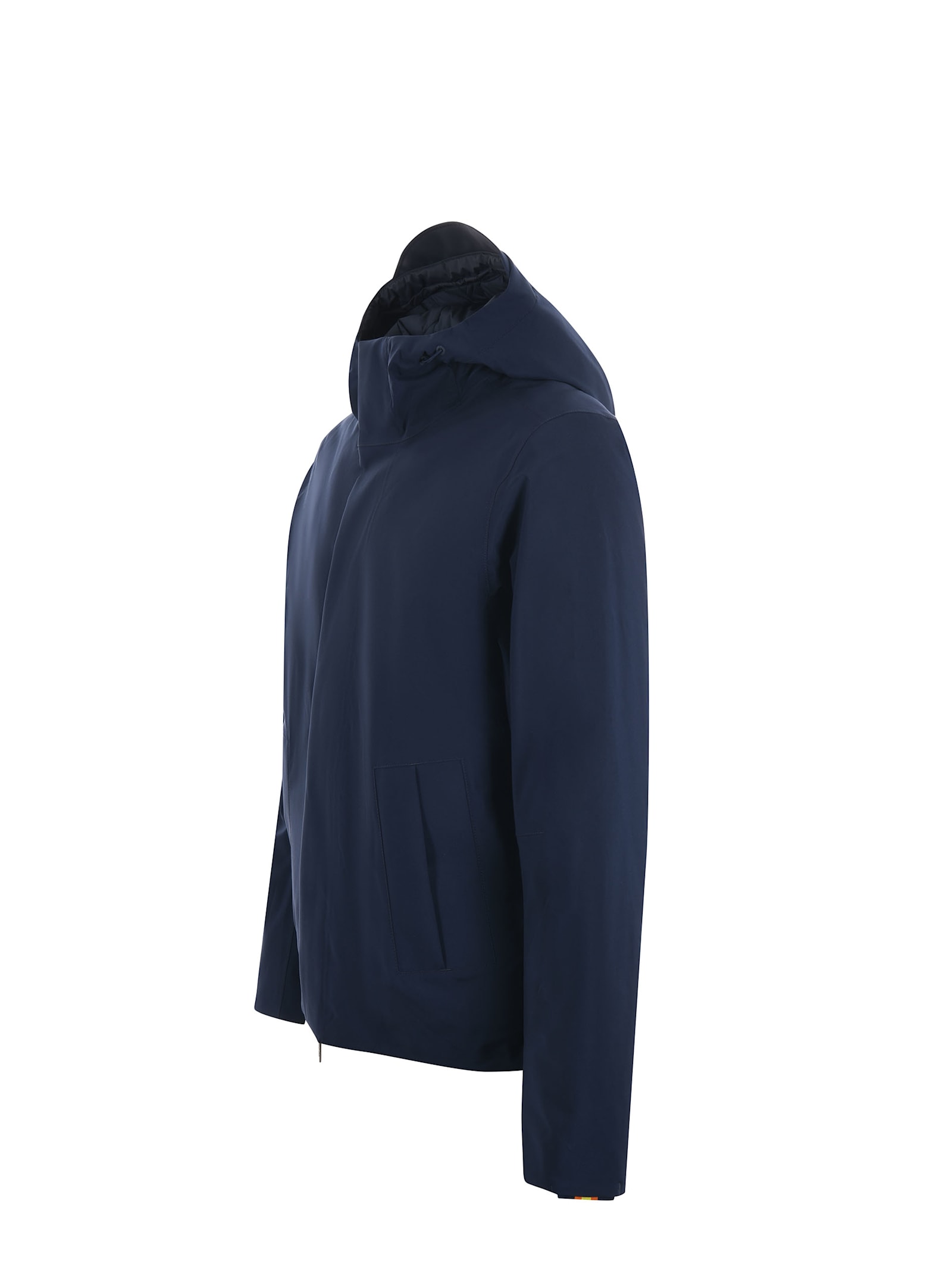 Shop K-way 3-layer Nylon Jacket In Blue