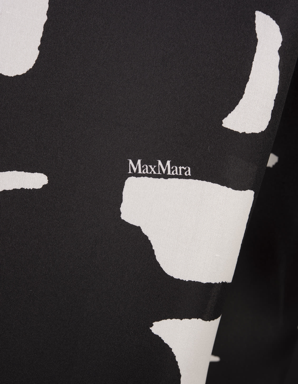 Shop Max Mara Carella Shirt In White And Black In St. Grafica