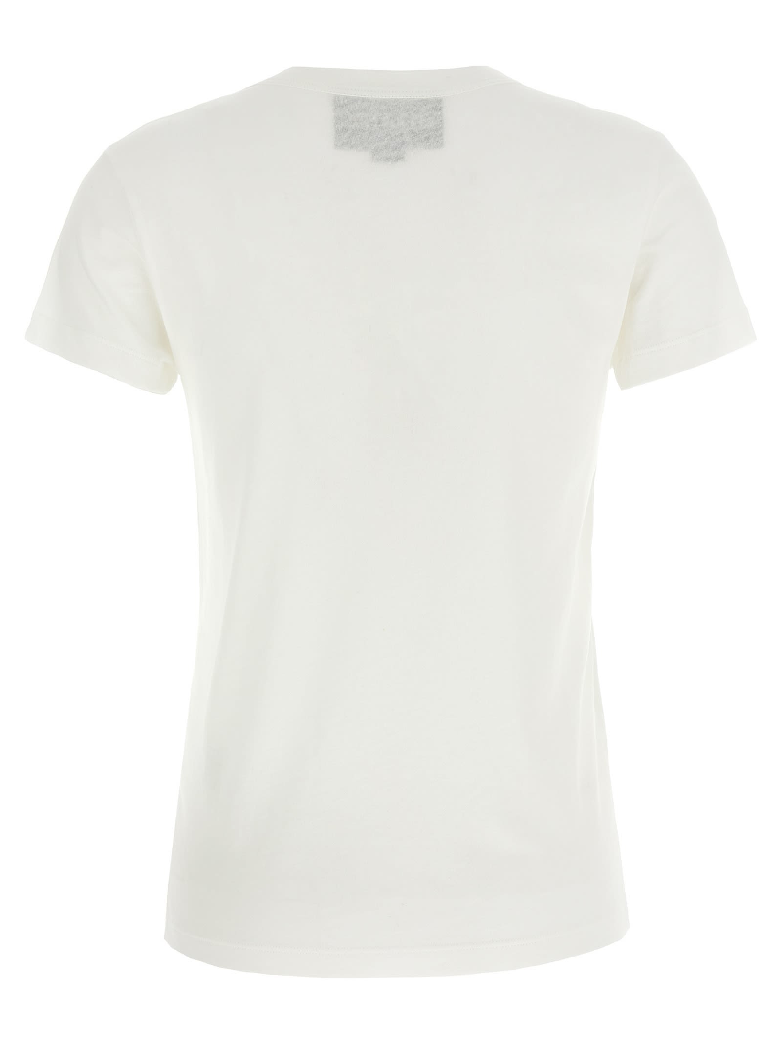 Valentino Cotton Crew Neck T-shirt With Short Sleeves In White
