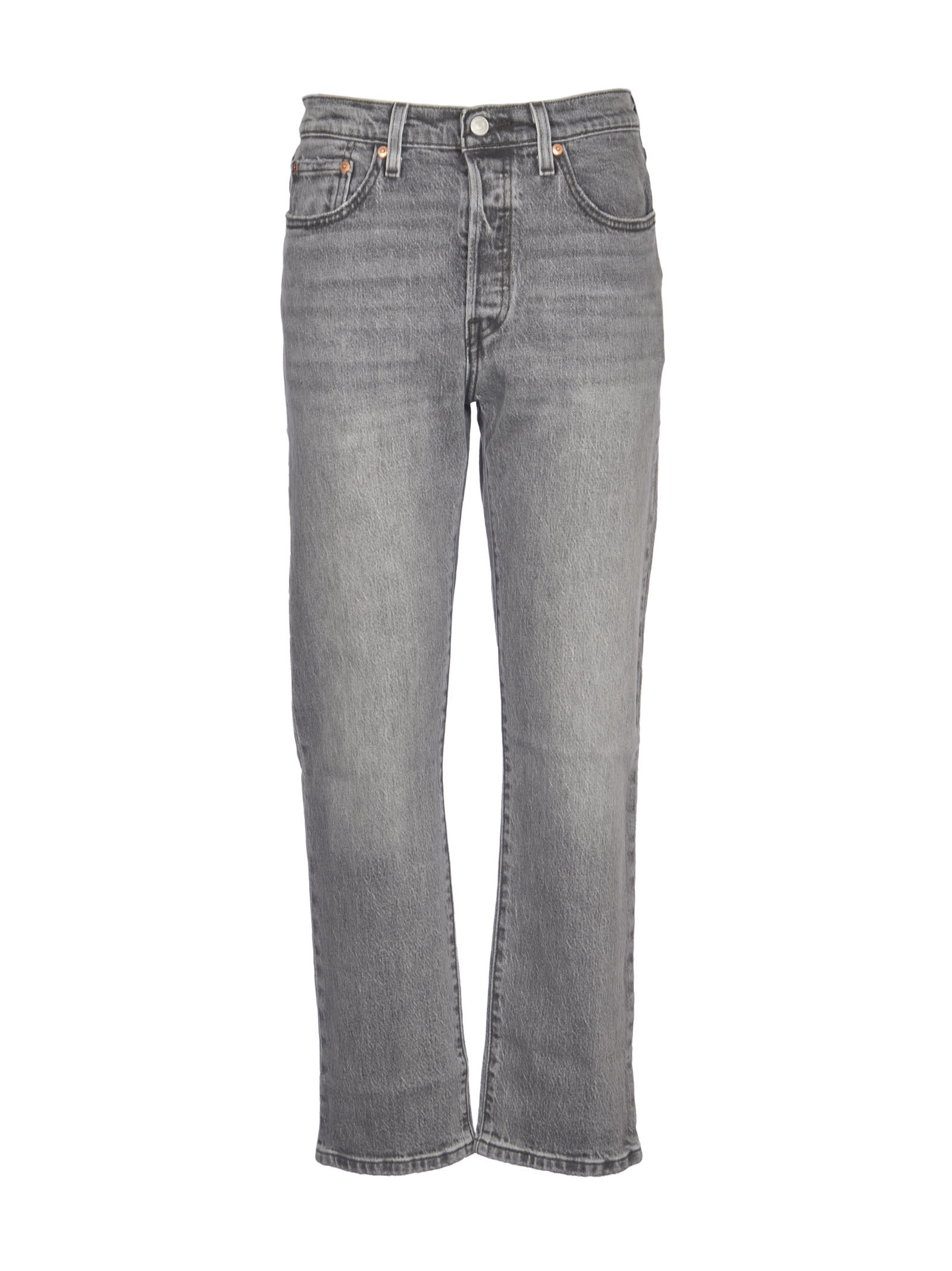 Levi's Grey 501 Jeans In Gray