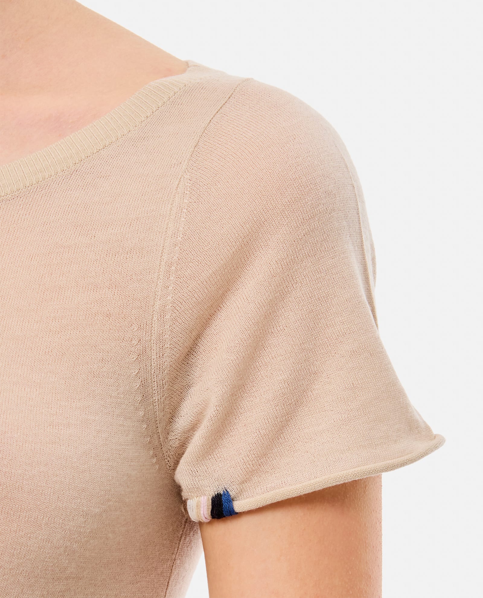 Shop Extreme Cashmere Cashmere T-shirt In Beige