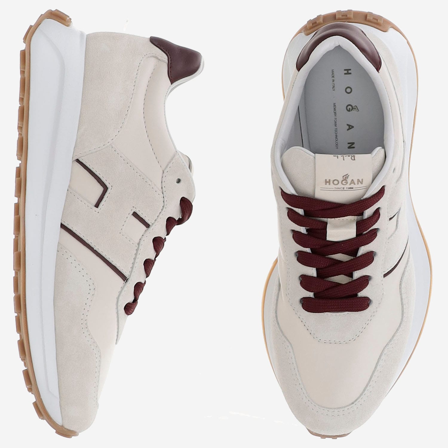 Hogan Low Top Sneakers Sole Contrasting In White