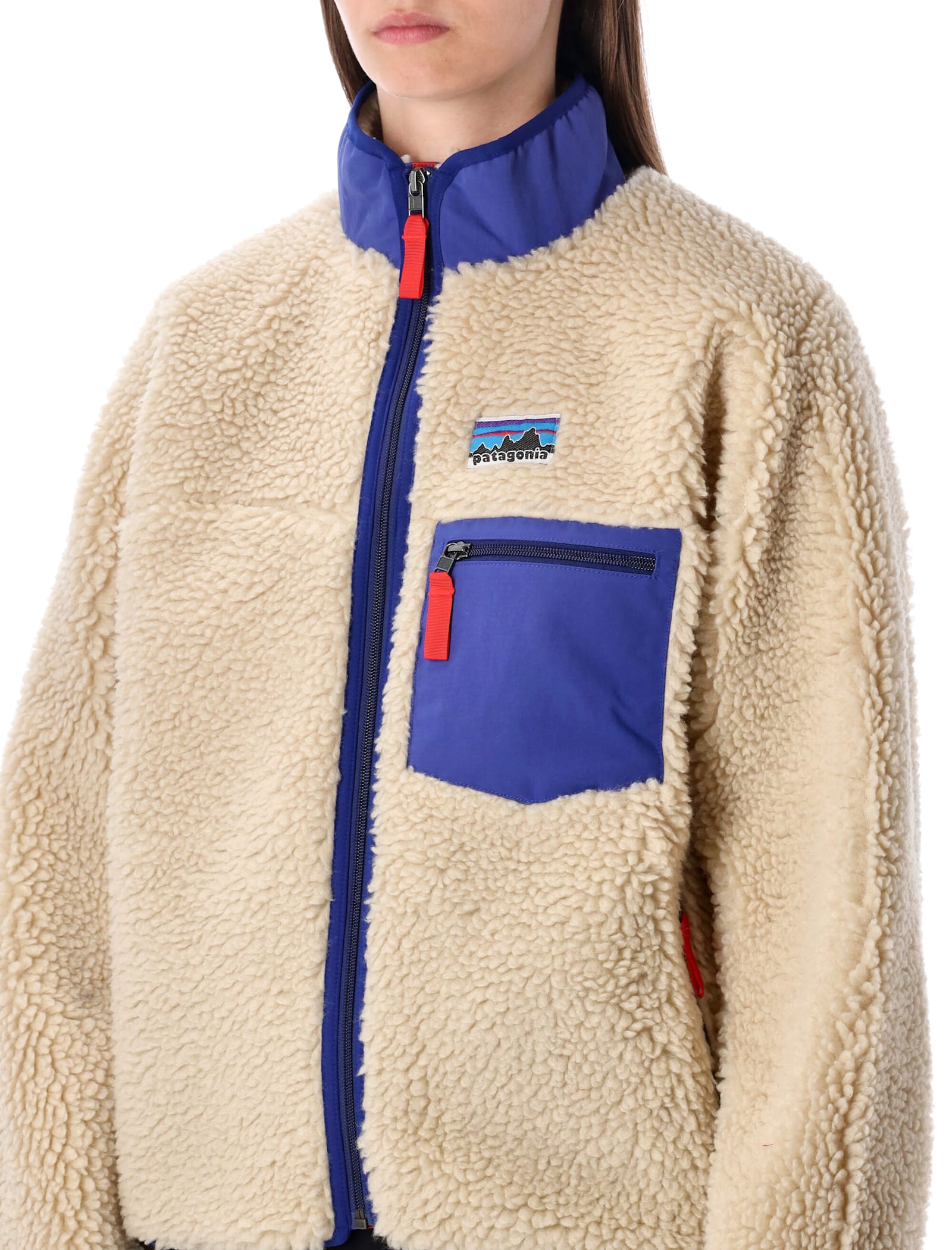 Patagonia Modern Jacket With Contrast Trim And Pockets In Neutral