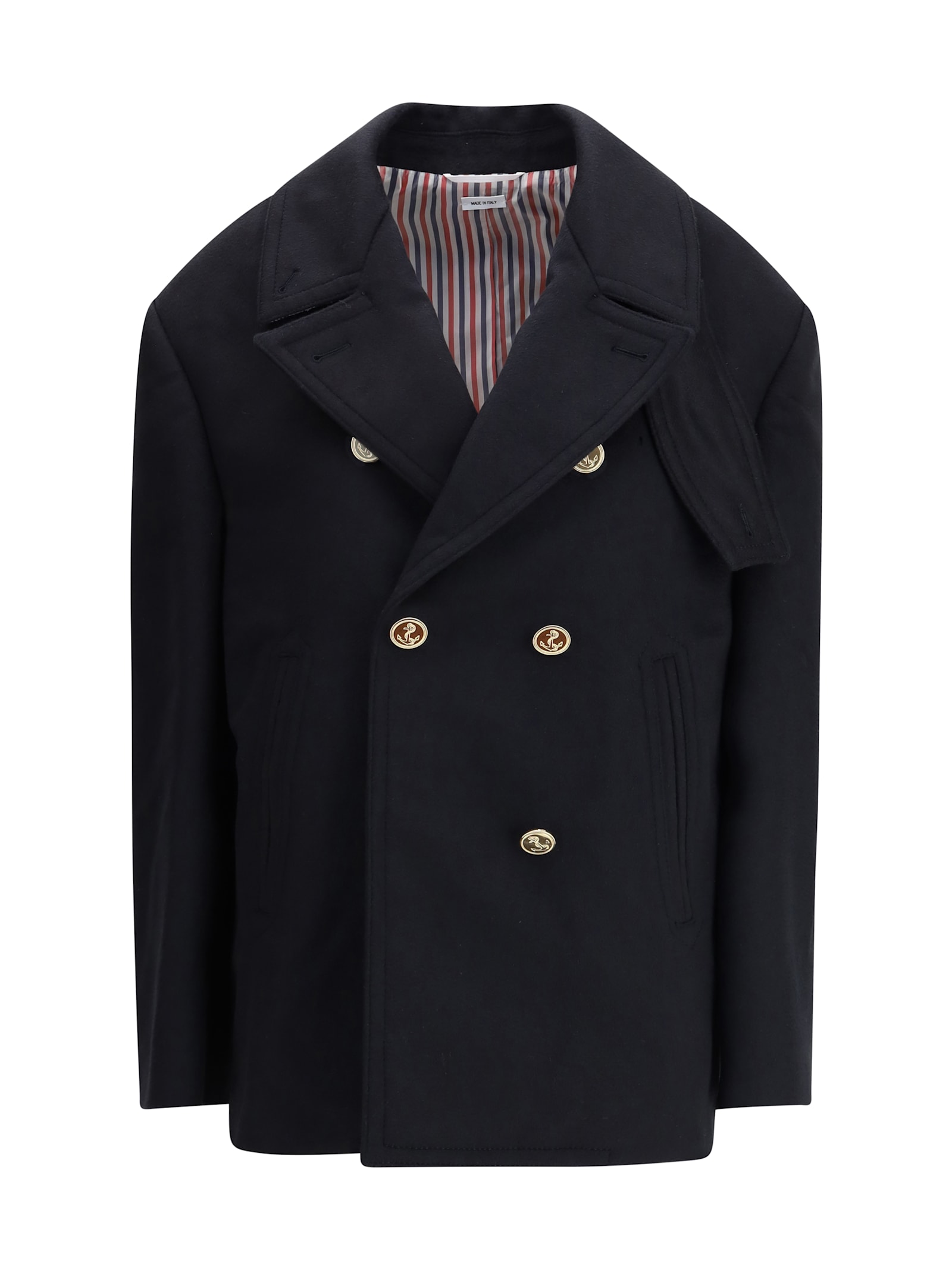 Thom Browne Double-breasted Jacket In Black