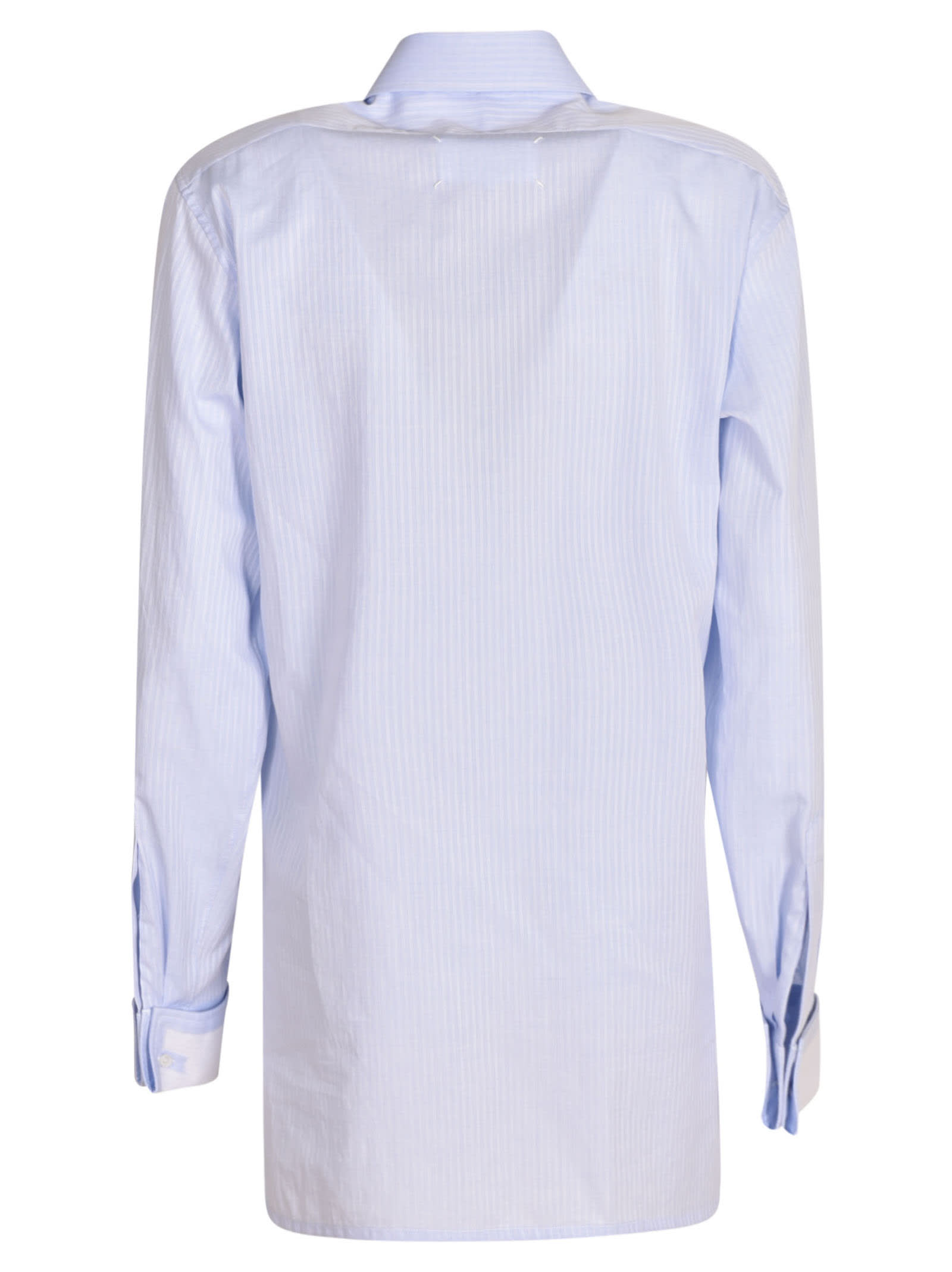 Shop Maison Margiela Long-sleeved Shirt In Navy