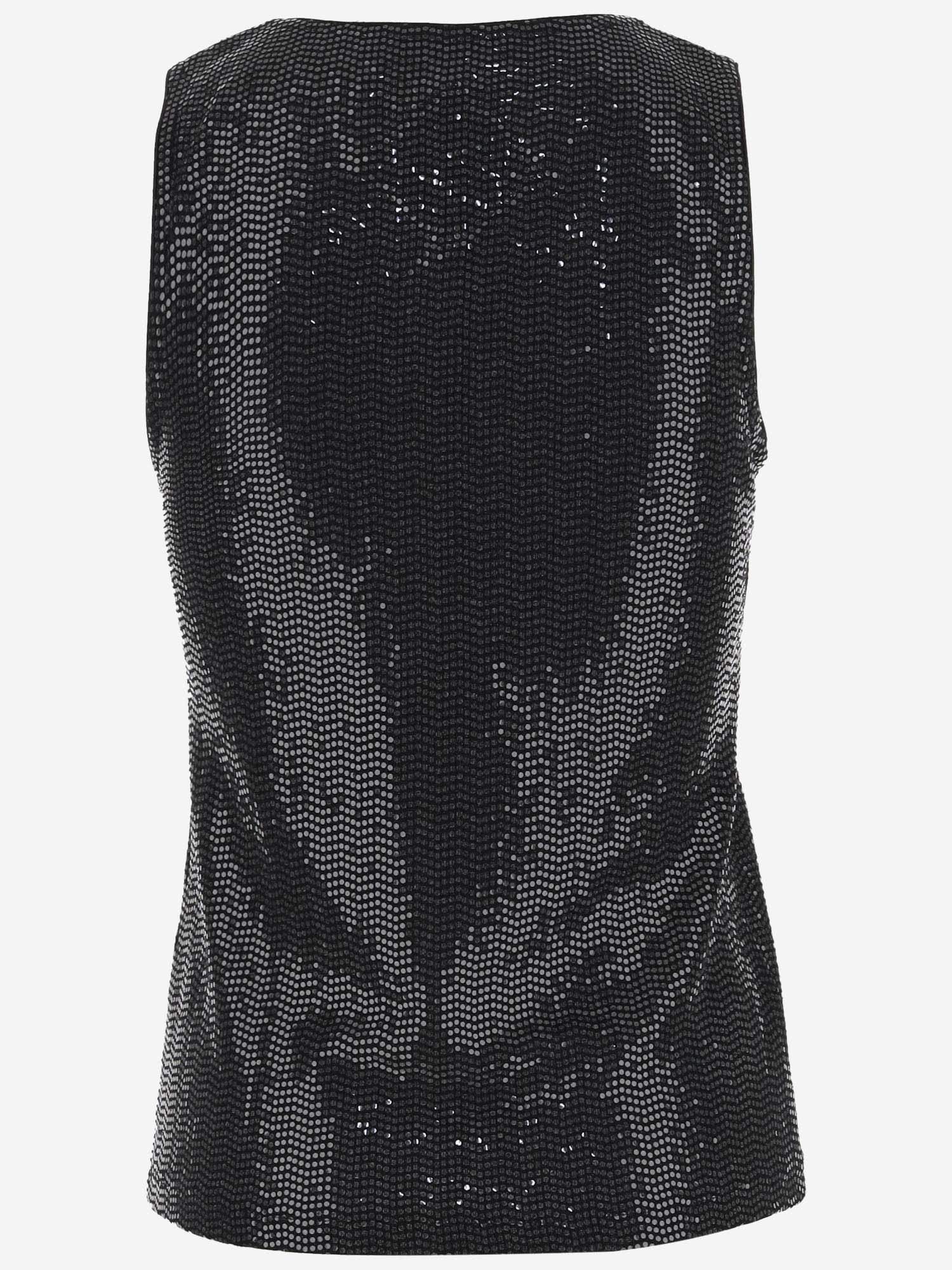 MCM STRETCH JERSEY TOP WITH SEQUINS 