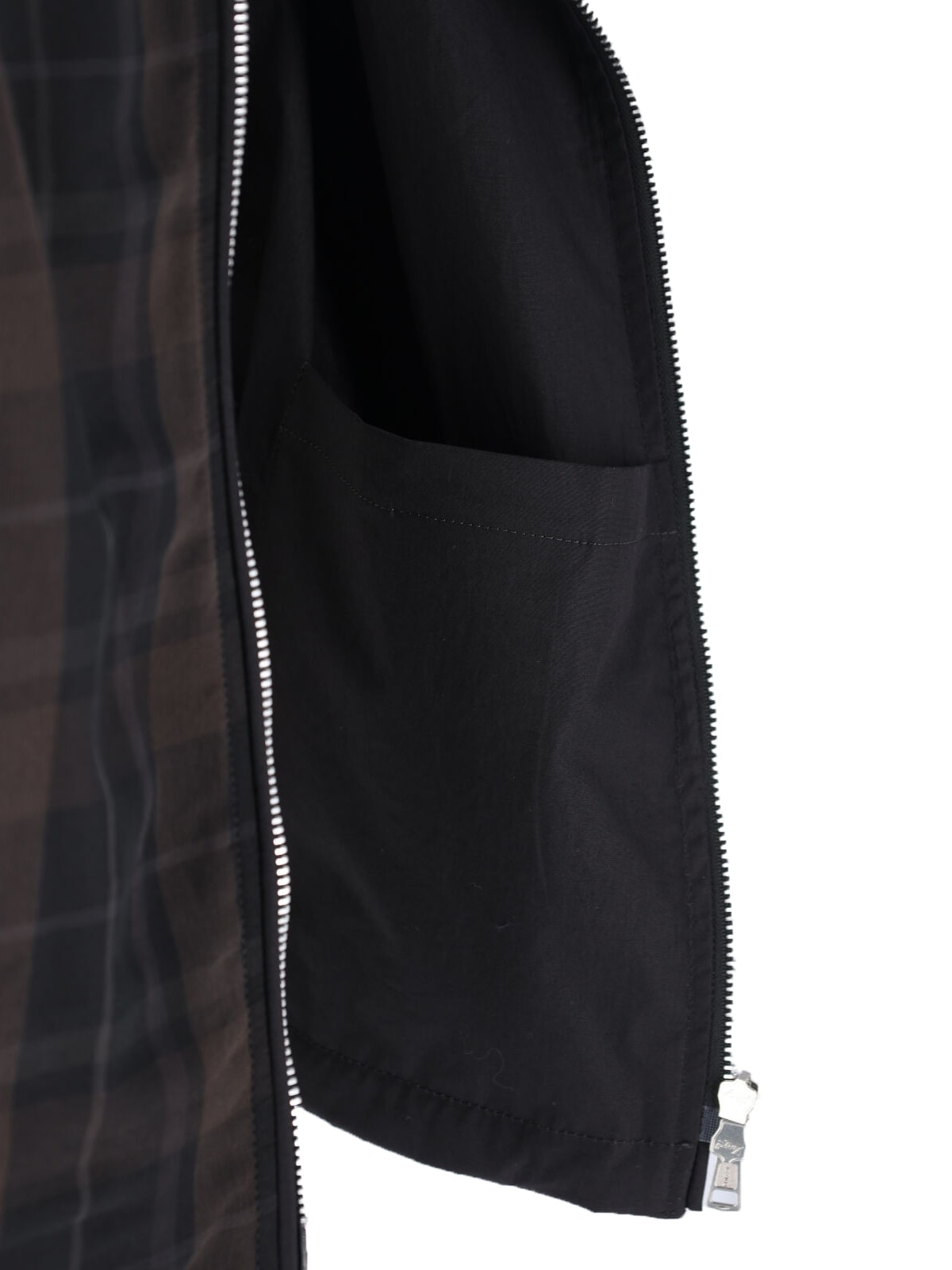 Our Legacy Riviera Checked Shell Hooded Jacket In Brown