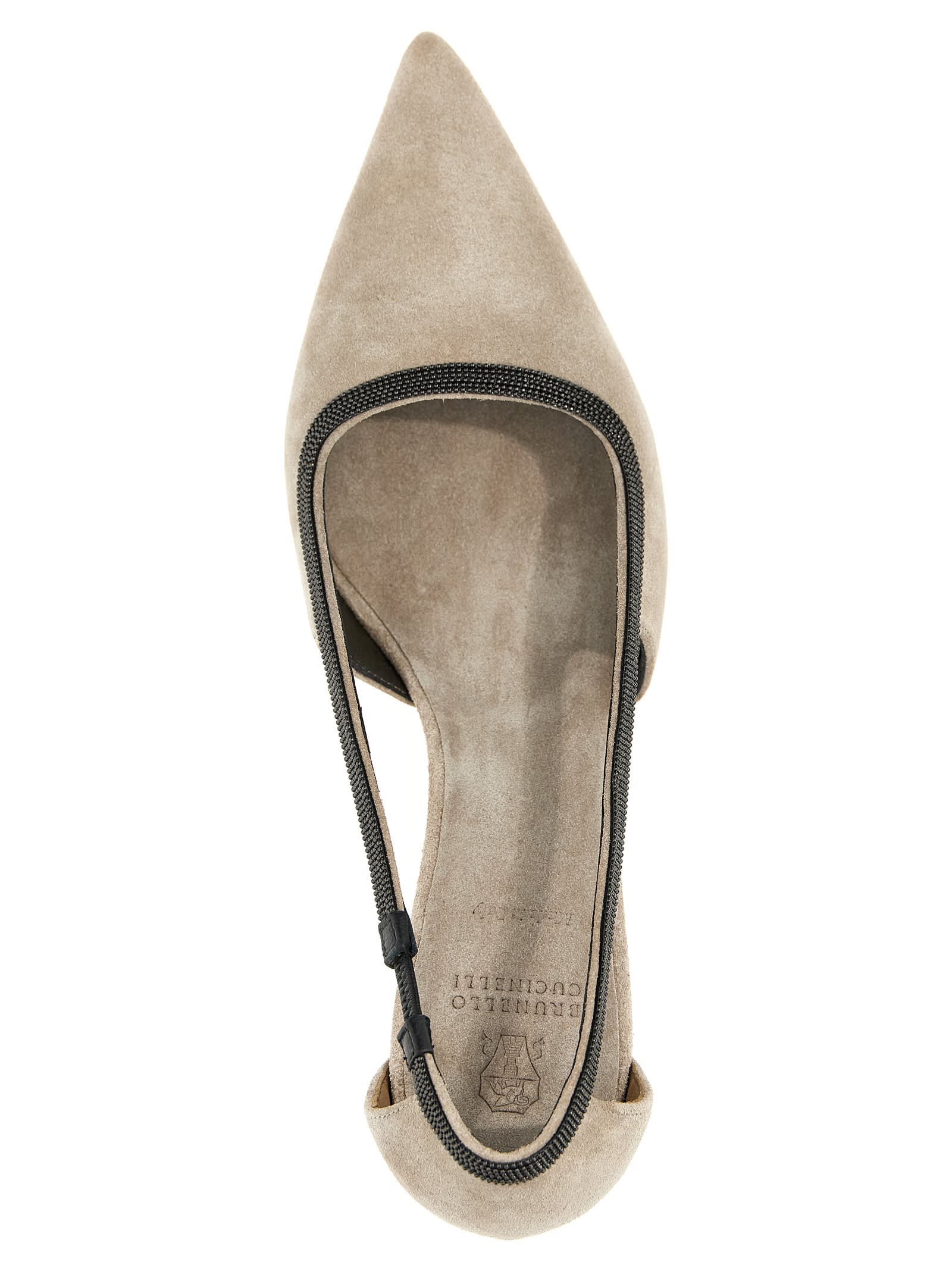 Shop Brunello Cucinelli City Pumps In Grey