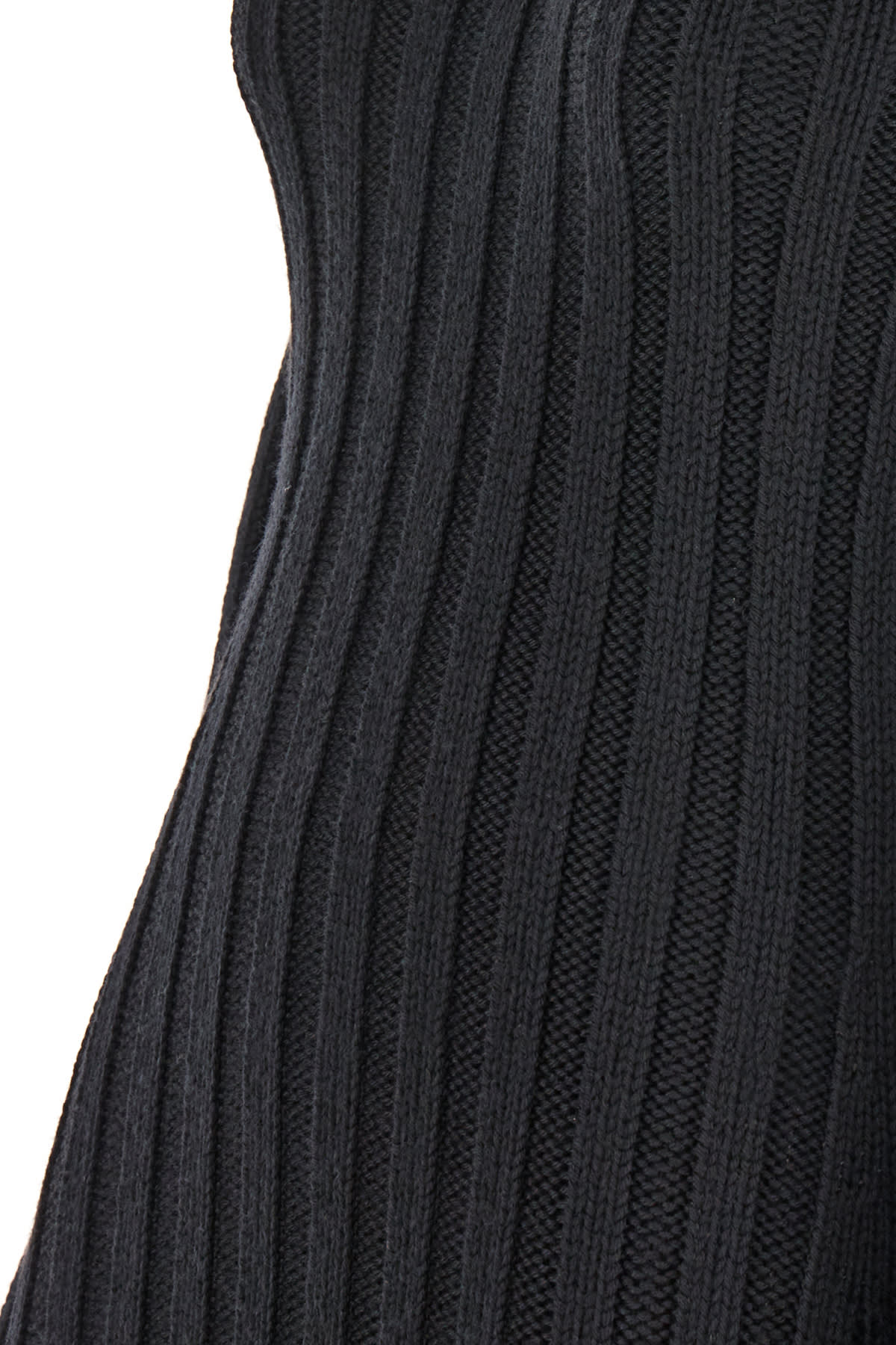 Ann Demeulemeester Cyntia Long Asymmetric High Neck Sweater In 099