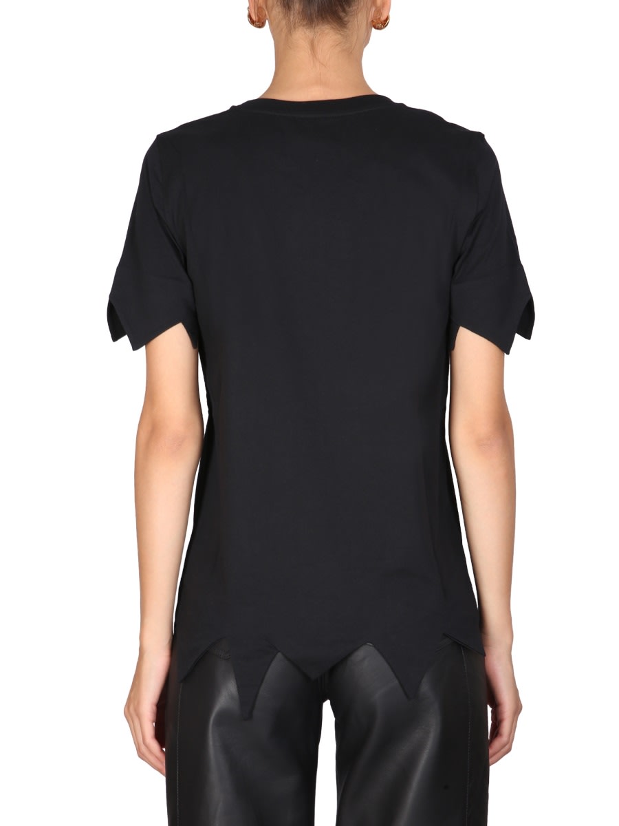 Shop Moschino Flinstones Print T-shirt In Black