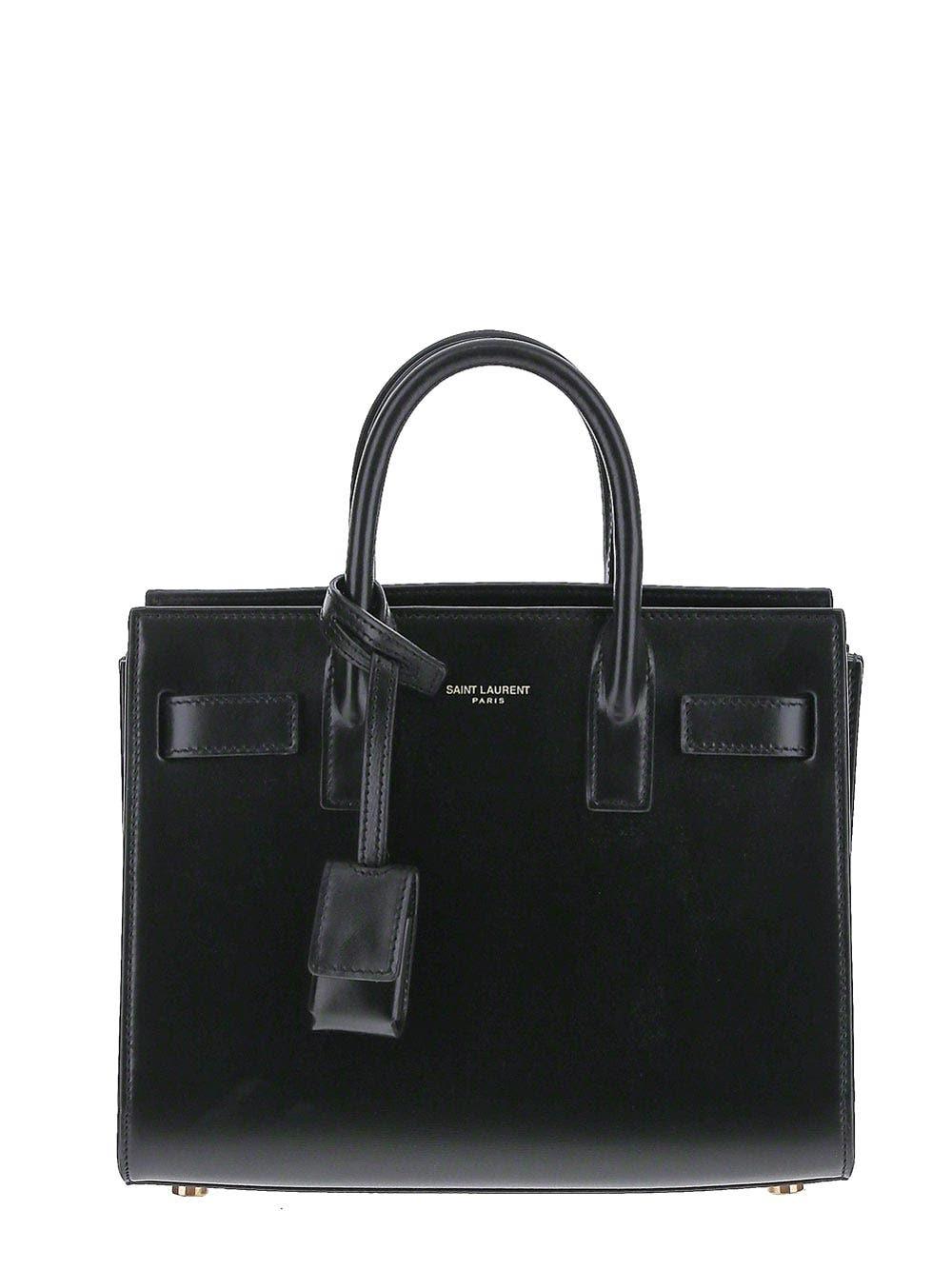 Shop Saint Laurent Sac De Jour Nano Bag In Black